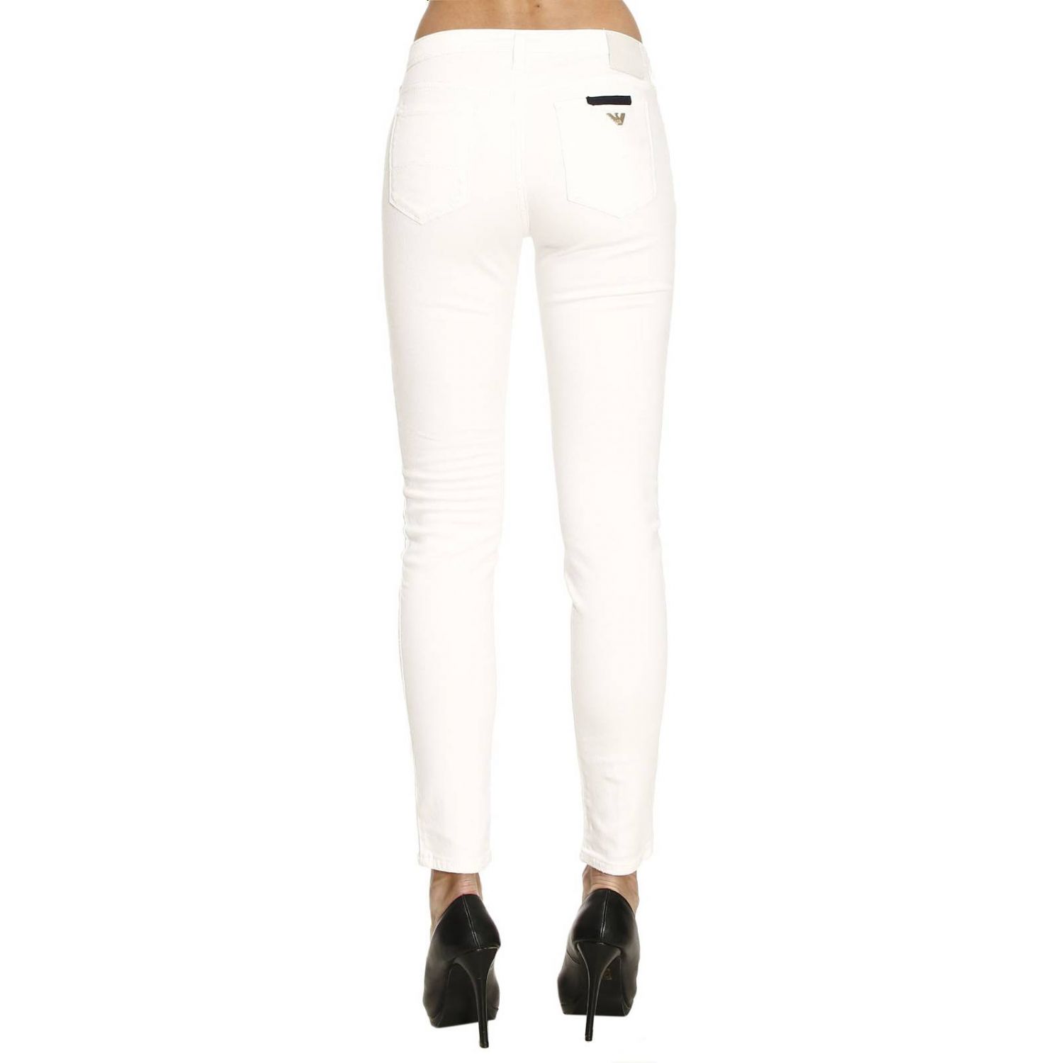 white armani jeans womens