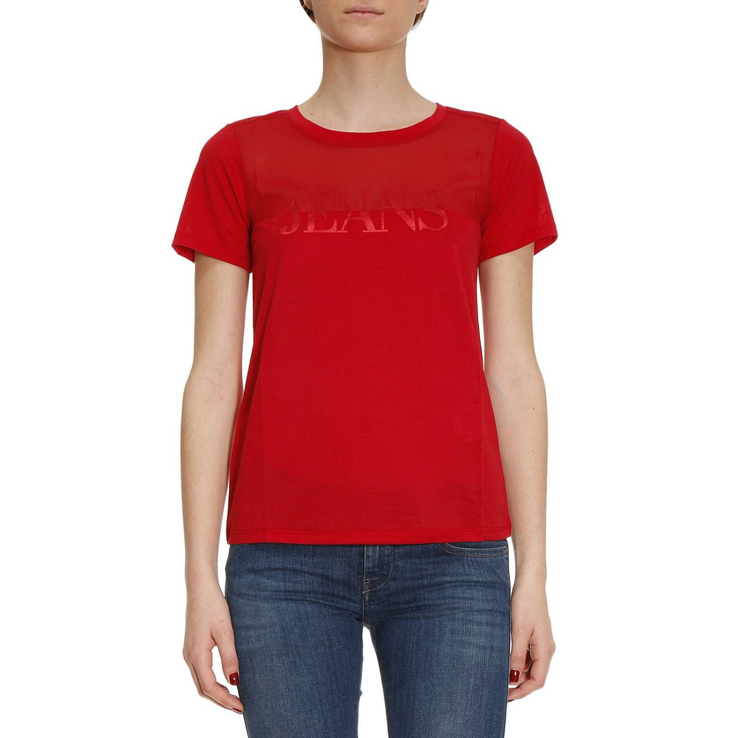 armani jeans t shirt women's