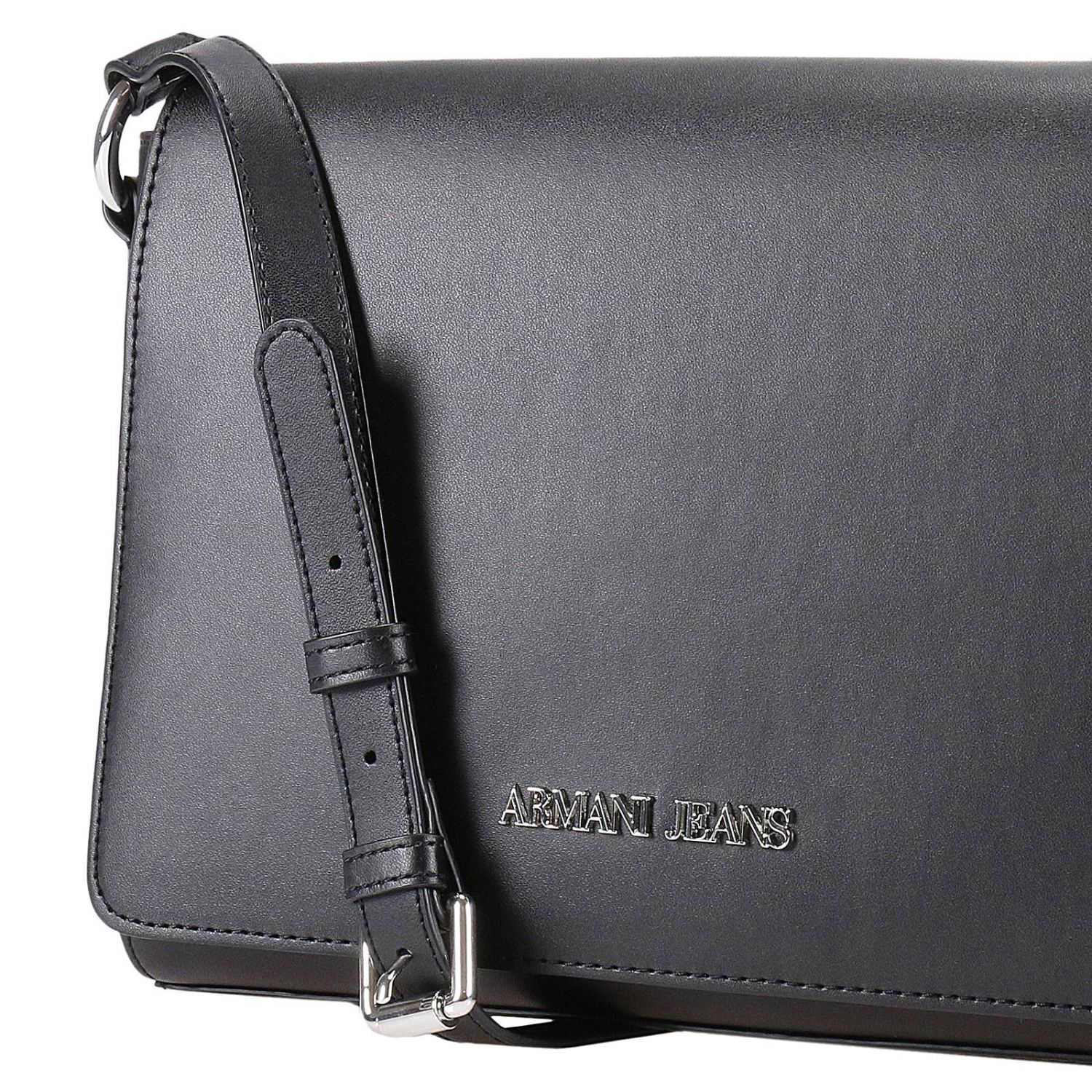 armani jeans messenger bag black