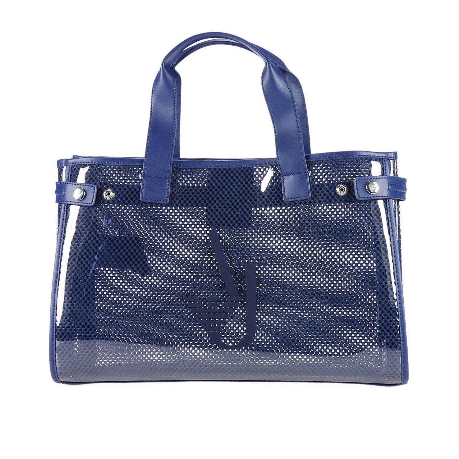 Armani Jeans Outlet: Shoppiing pvc trasparente con rete interna | Borse  Tote Armani Jeans Donna Blue | Borse Tote Armani Jeans 922591 7P780  GIGLIO.COM