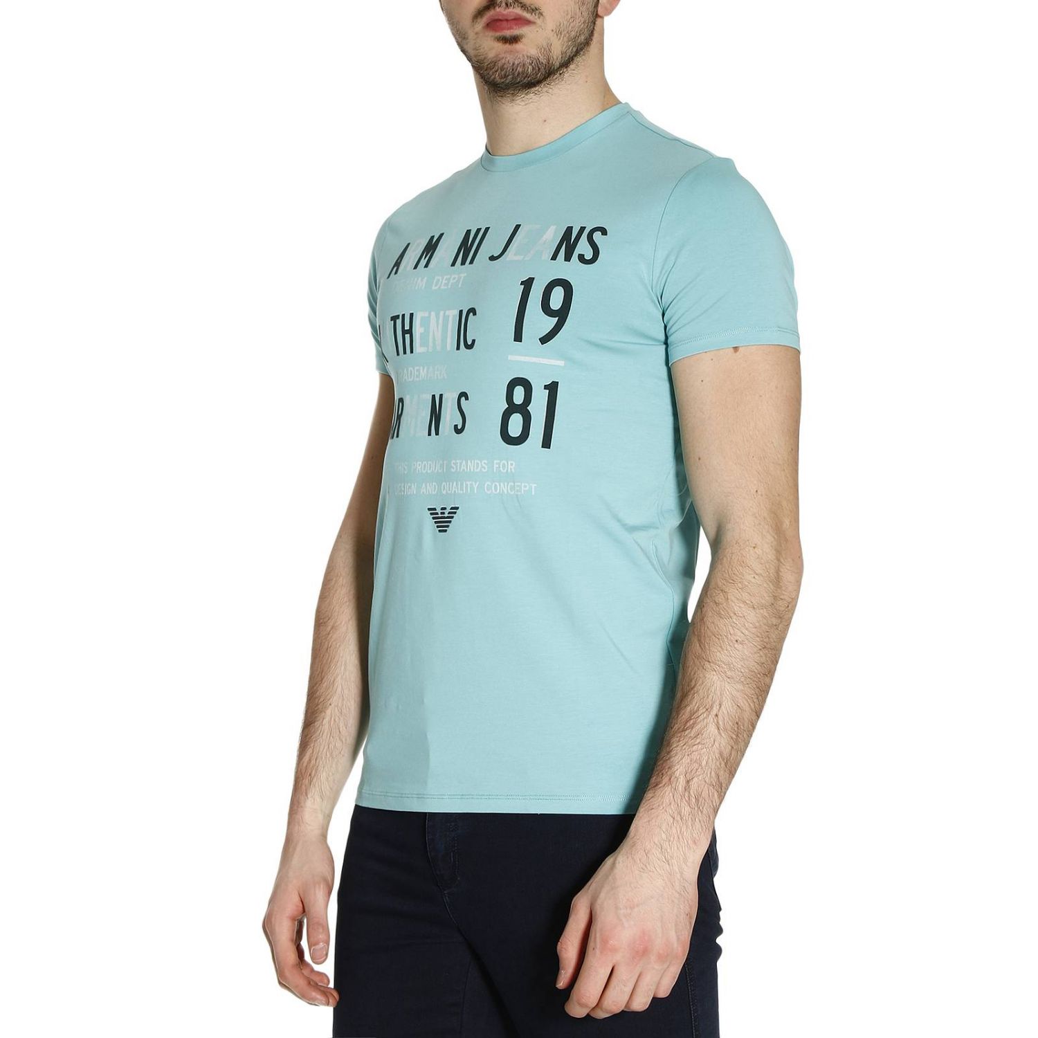 Armani Jeans Outlet: T-shirt men - Green | T-Shirt Armani Jeans 3Y6T08  6J0AZ GIGLIO.COM