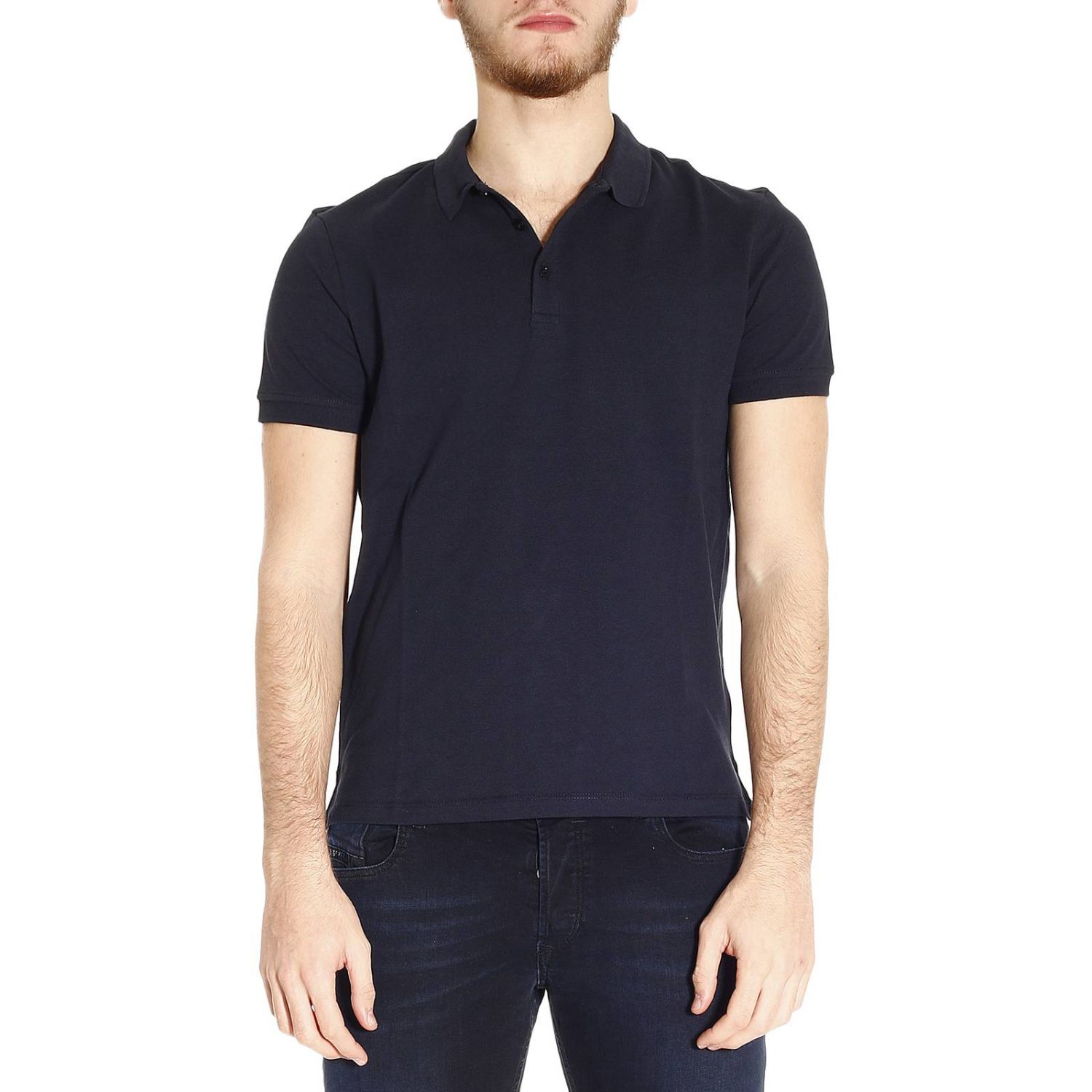 Armani Jeans Outlet: Polo in cotone piquet taglio basic | T-Shirt Armani  Jeans Uomo Blue | T-Shirt Armani Jeans 8N6F12 6J0SZ GIGLIO.COM