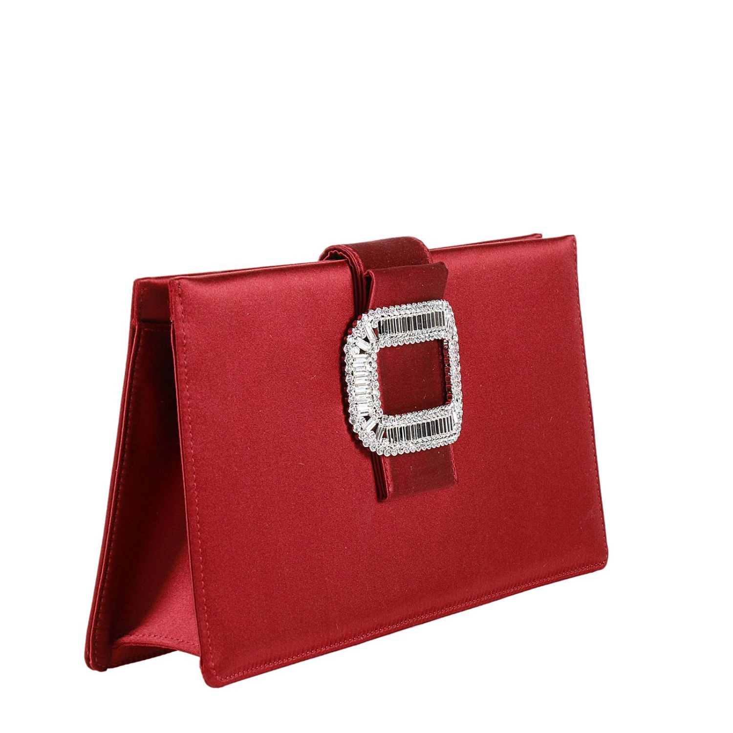 Annabella pochette da cerimonia in raso blu con Swarovski - 1362AB