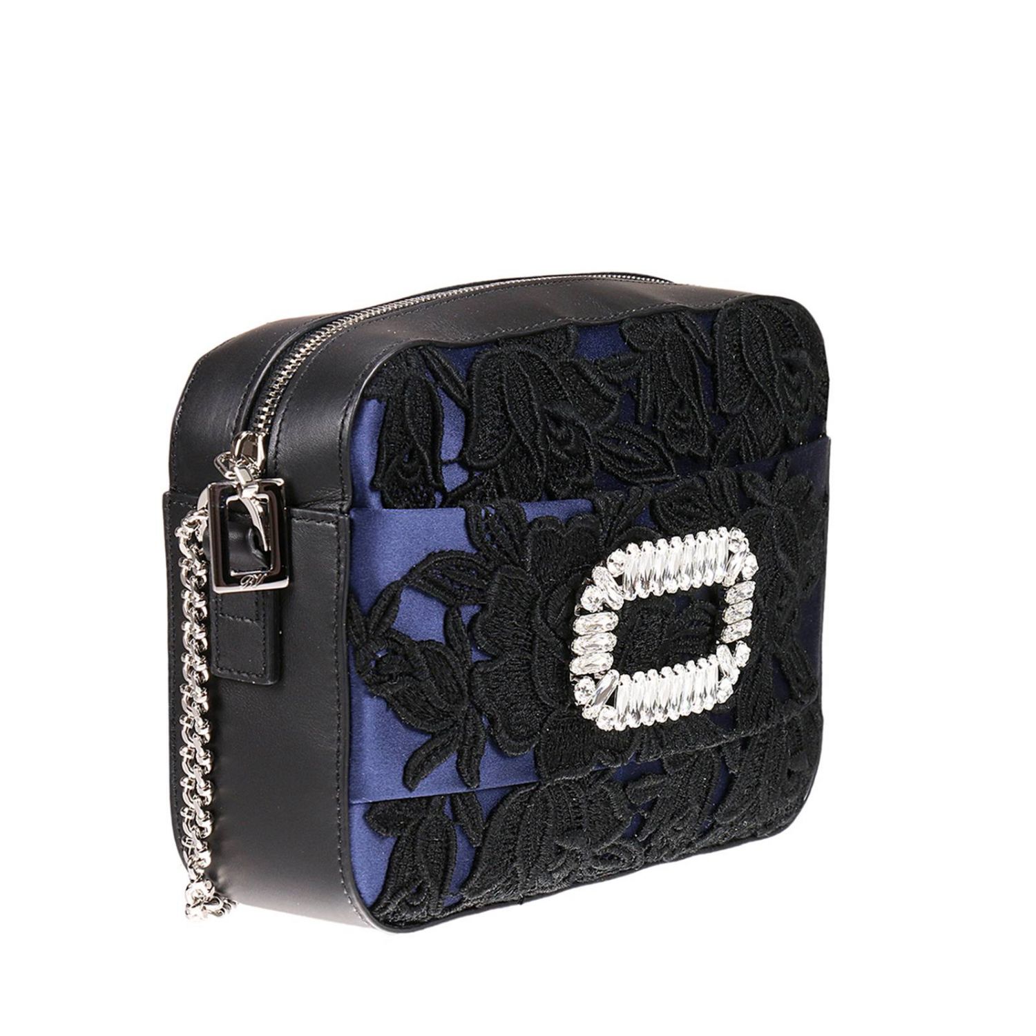 roger vivier silk satin