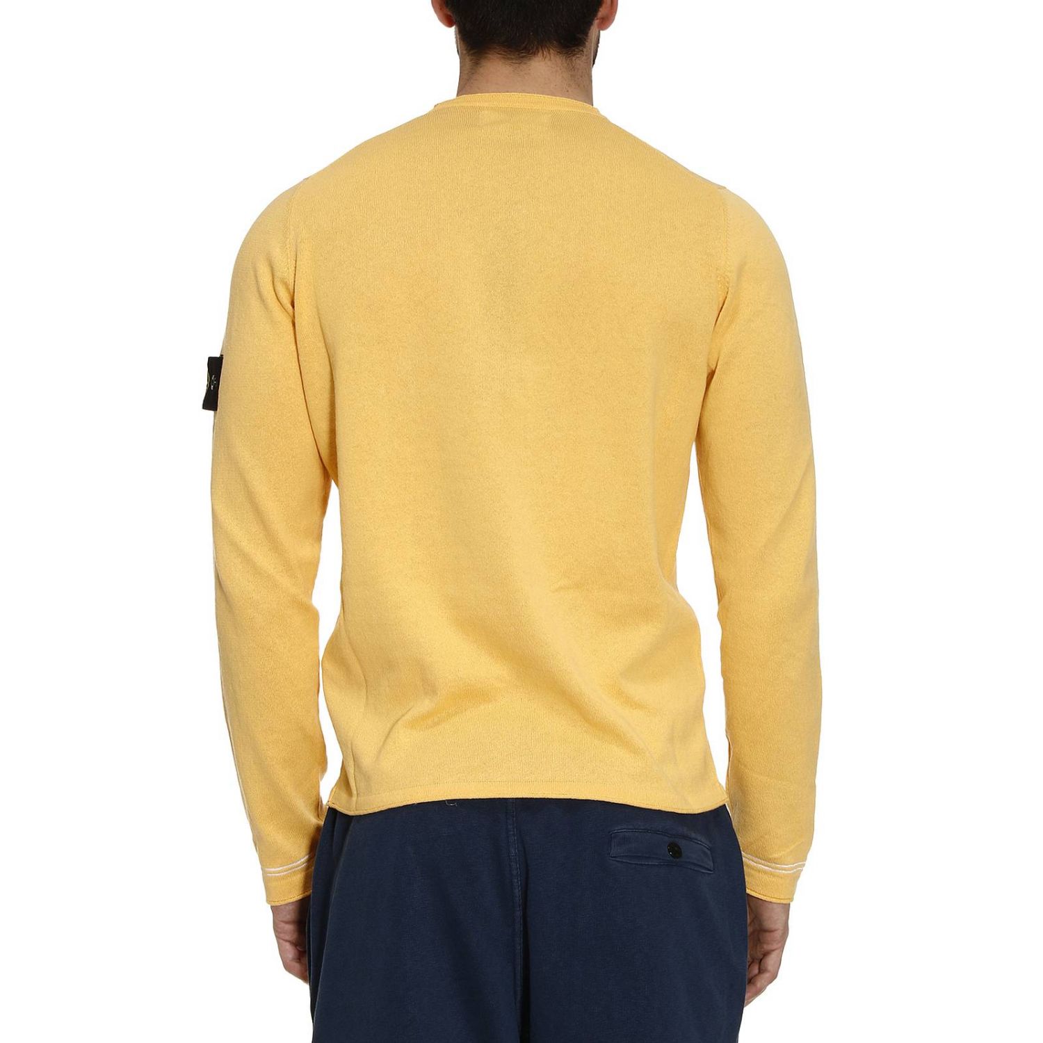 yellow stone island sweater