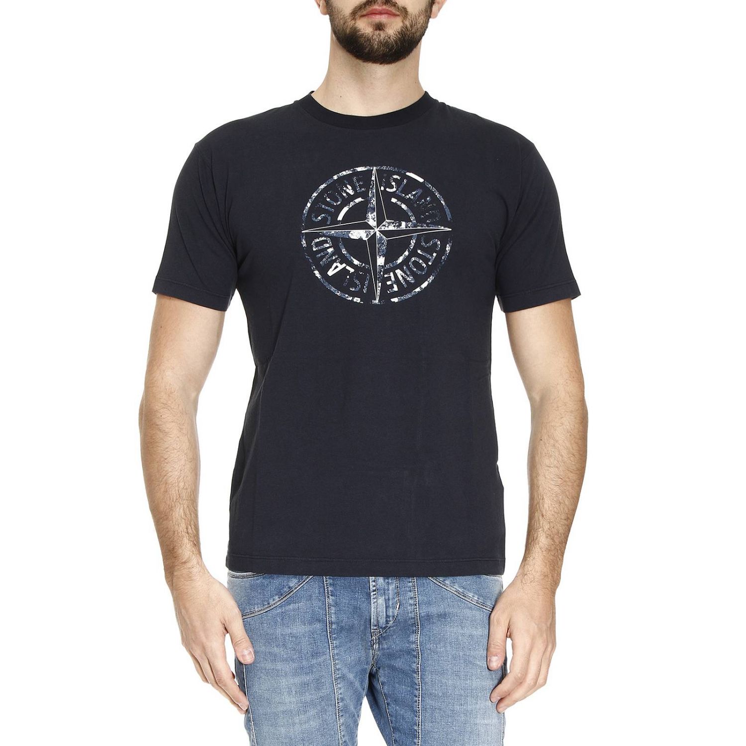 stone island large logo t shirt