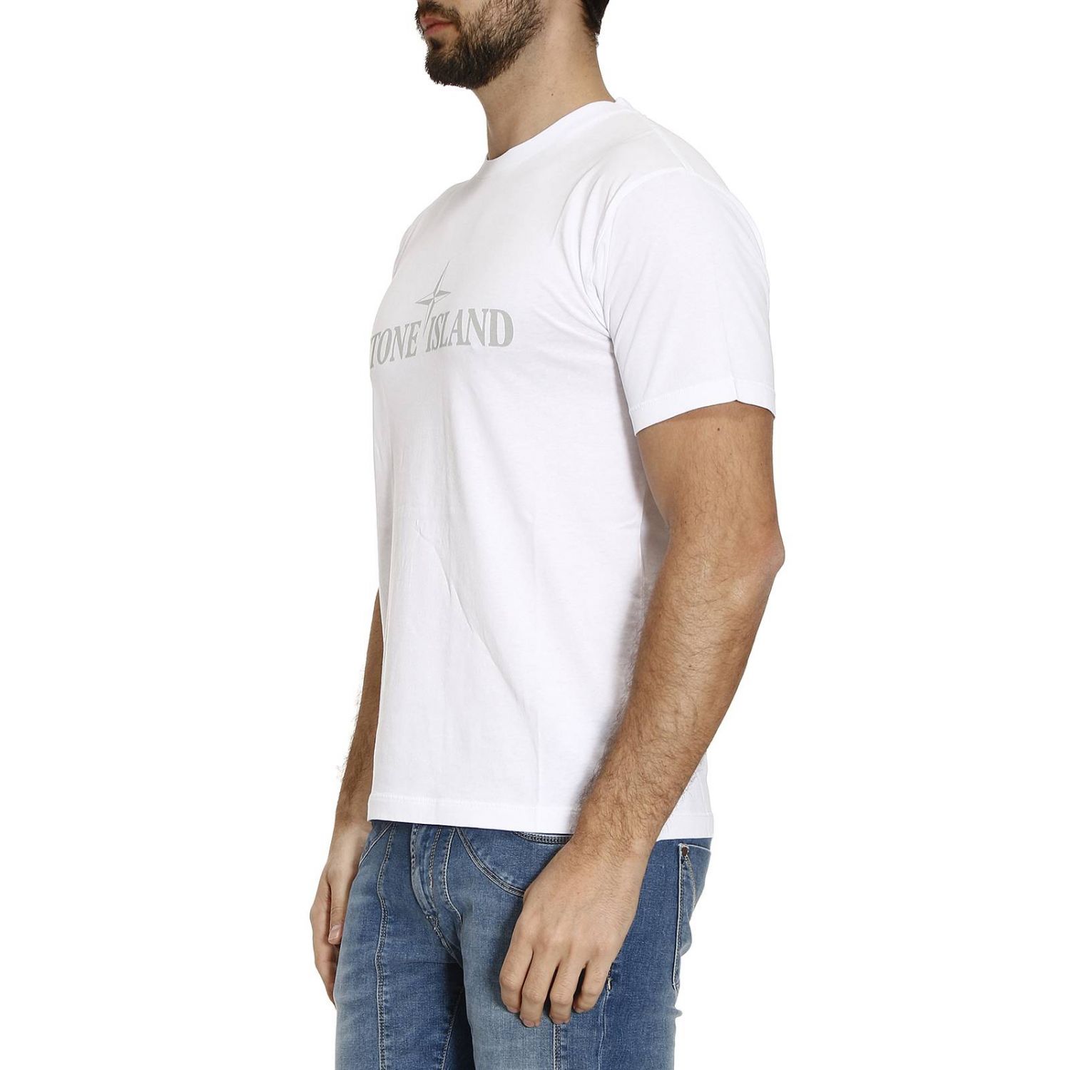 STONE ISLAND: T-shirt men | T-Shirt Stone Island Men White | T-Shirt ...