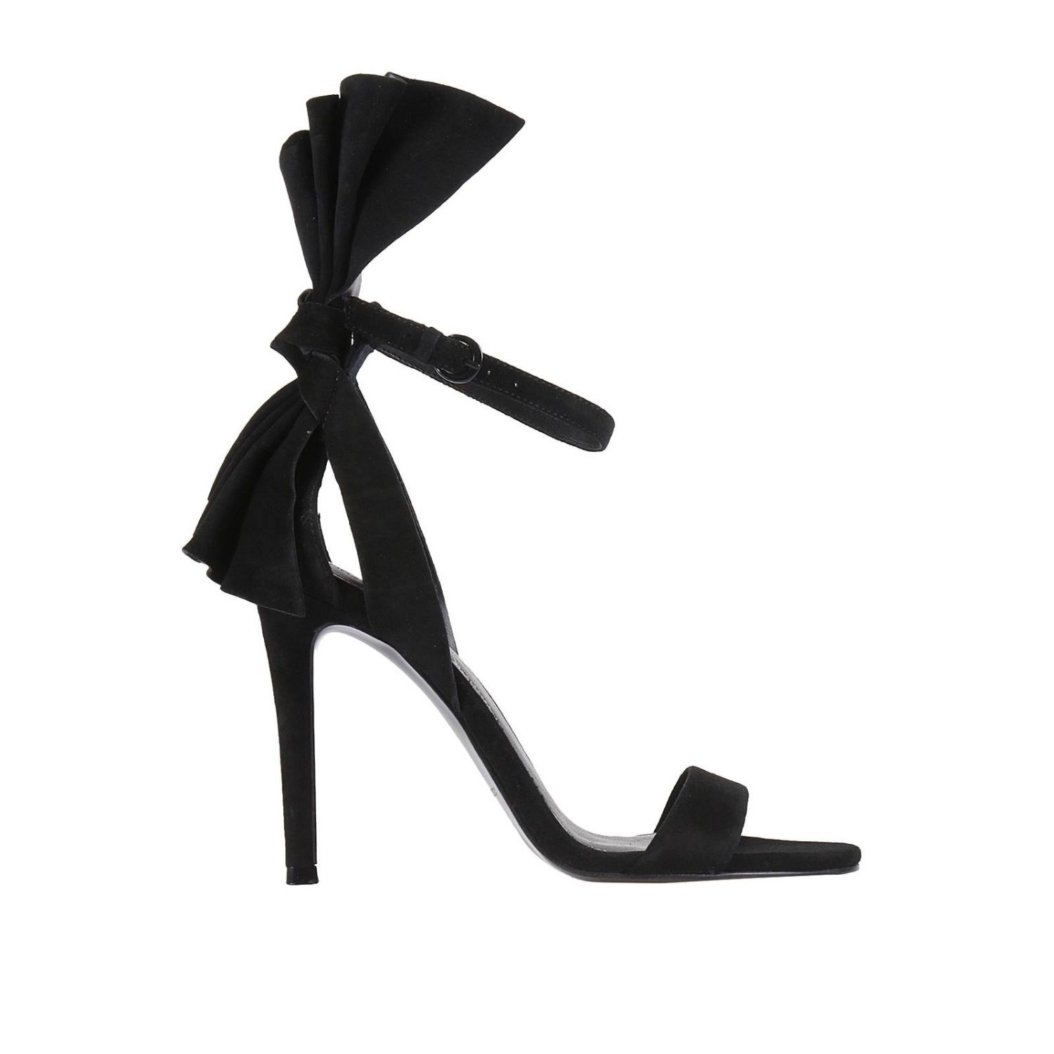 Kendall + Kylie Outlet: Kkeve sandalo tacco 10 con fiocco dietro - Nero | Sandali  Con Tacco Kendall + Kylie KKEVE GIGLIO.COM