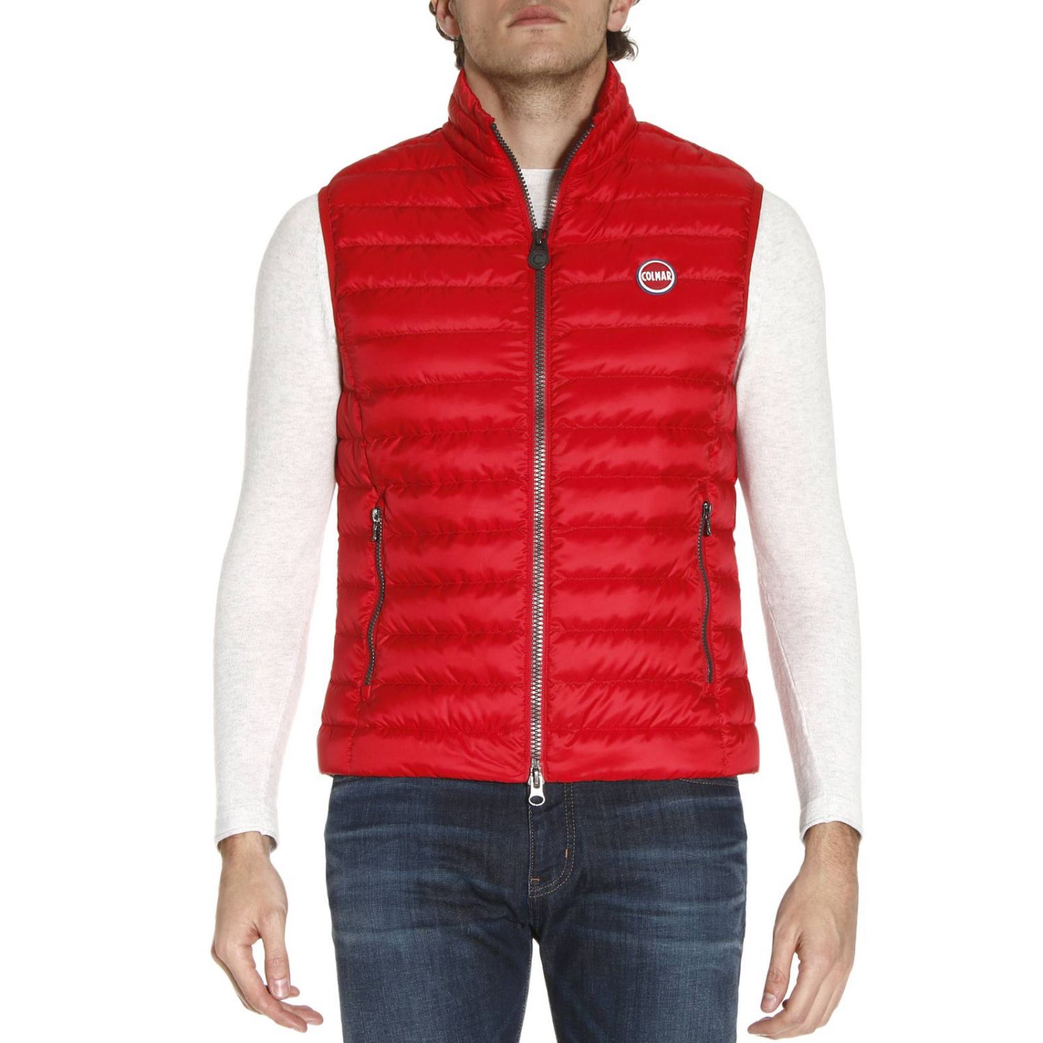 Colmar Outlet: 100 grammi piumino senza maniche | Giacca Colmar Uomo Rosso  | Giacca Colmar 1278 1MQ GIGLIO.COM