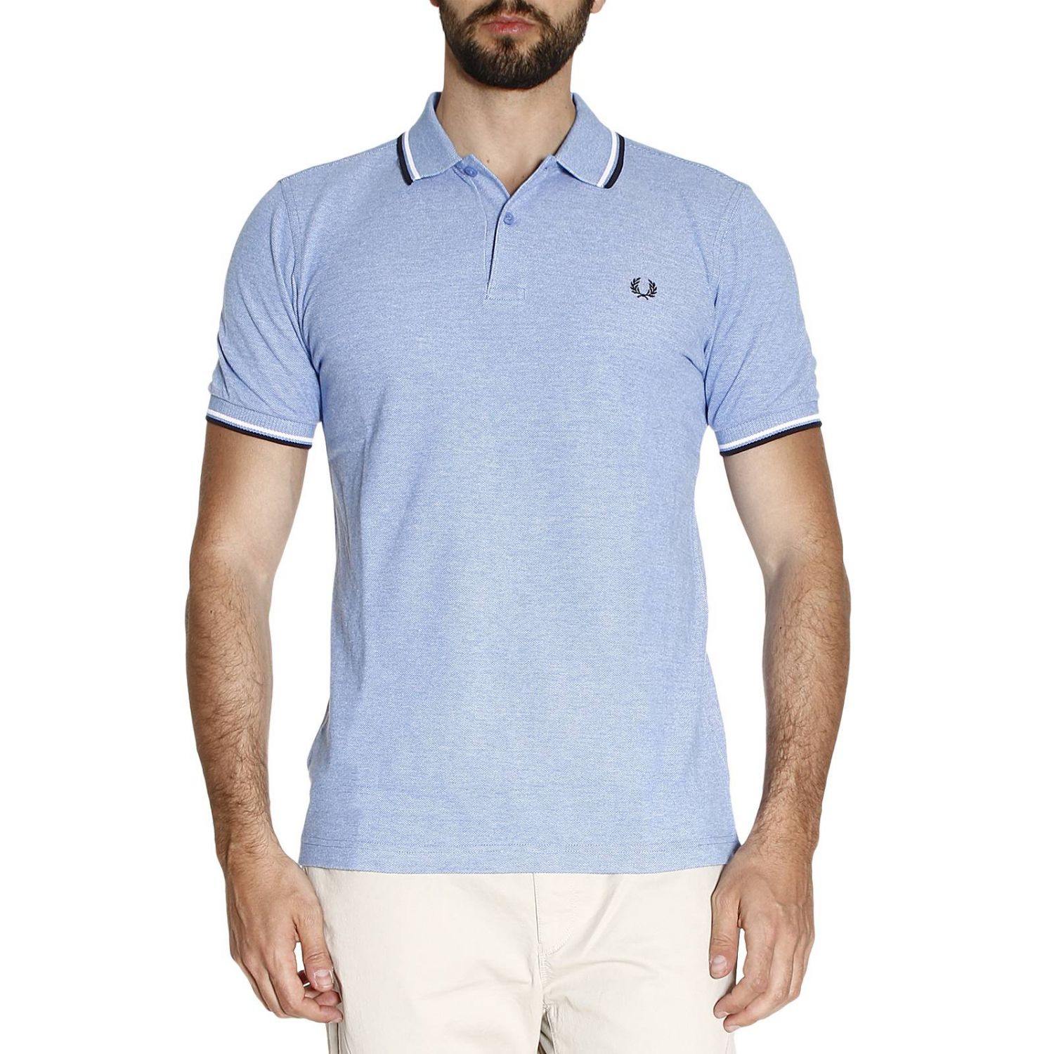 T-shirt men Fred Perry | T-Shirt Fred Perry Men Sky Blue | T-Shirt Fred ...