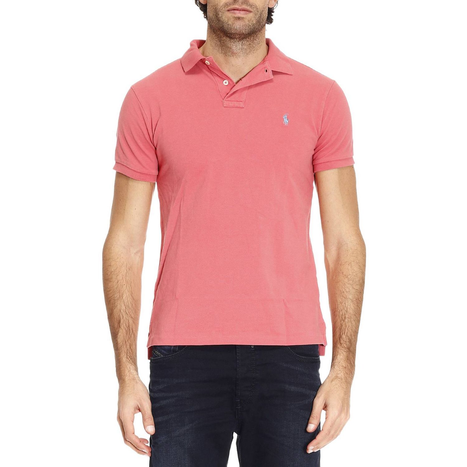 peach polo ralph lauren shirt