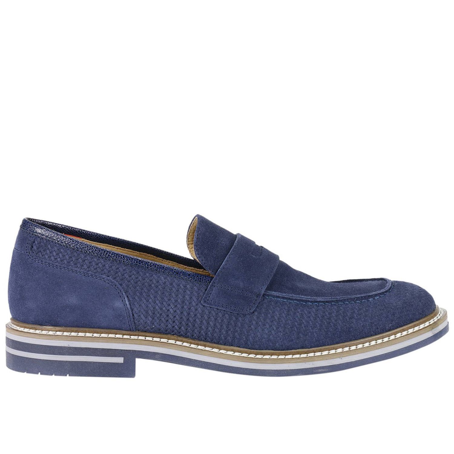 BRIMARTS Loafers-Shoes Mens Suede Blue 