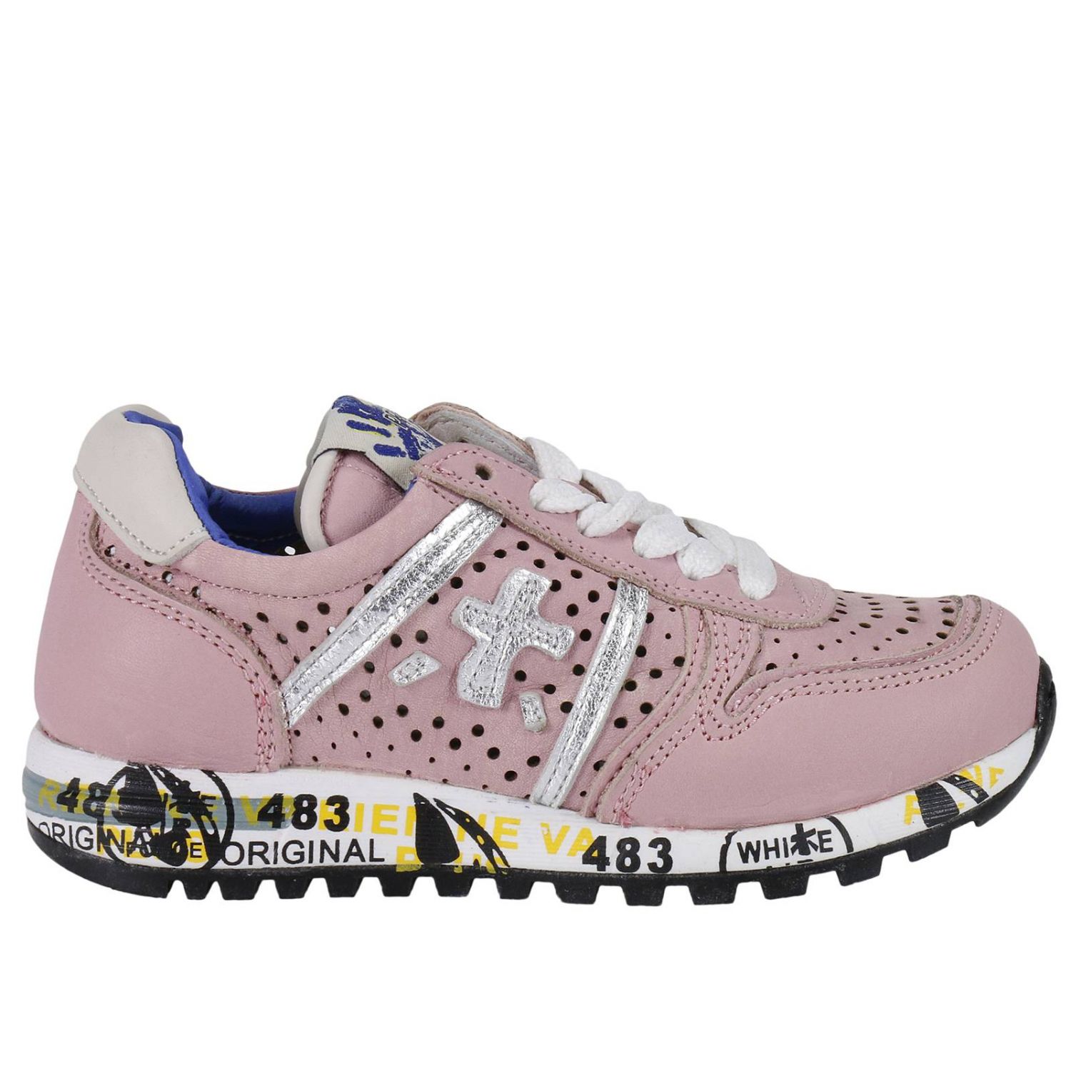 Premiata Outlet: Sky sneakers pelle traforata - Rosa | Scarpe Premiata SKY  GIGLIO.COM