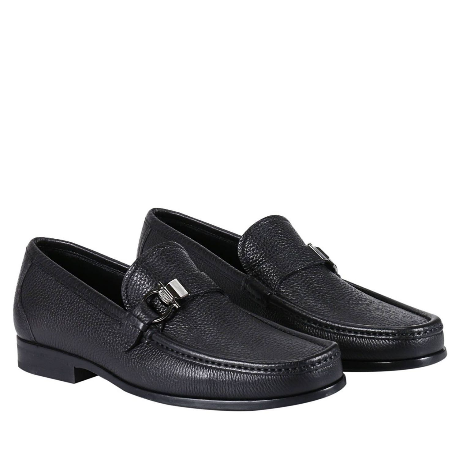 ferragamo black men's shoes