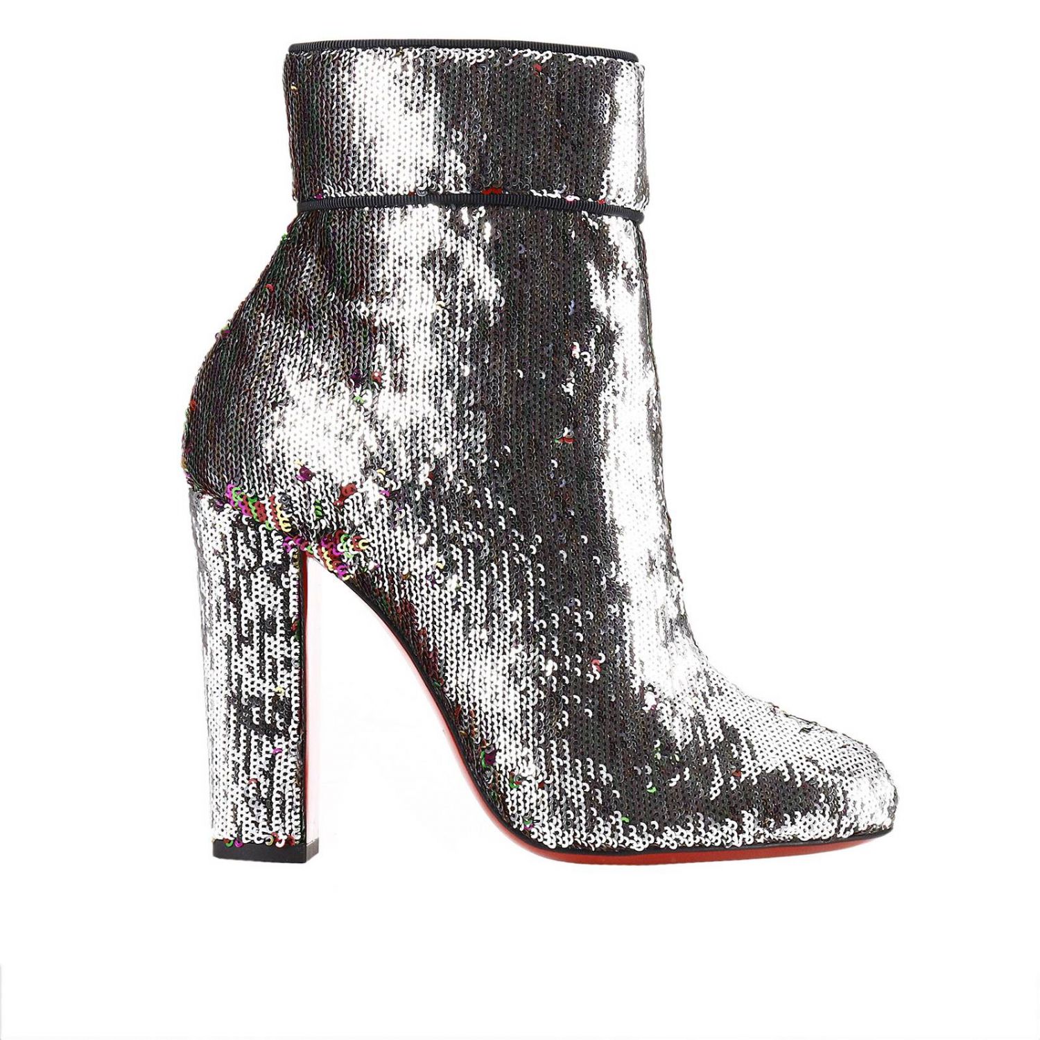 christian louboutin silver boots