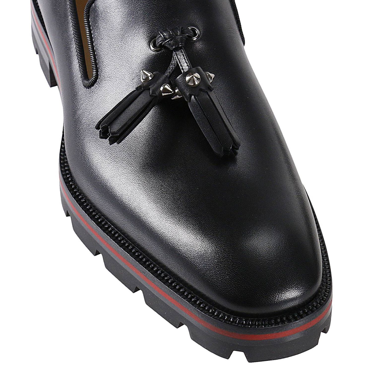 CHRISTIAN LOUBOUTIN: Shoes men | Loafers Christian Louboutin Men Black ...