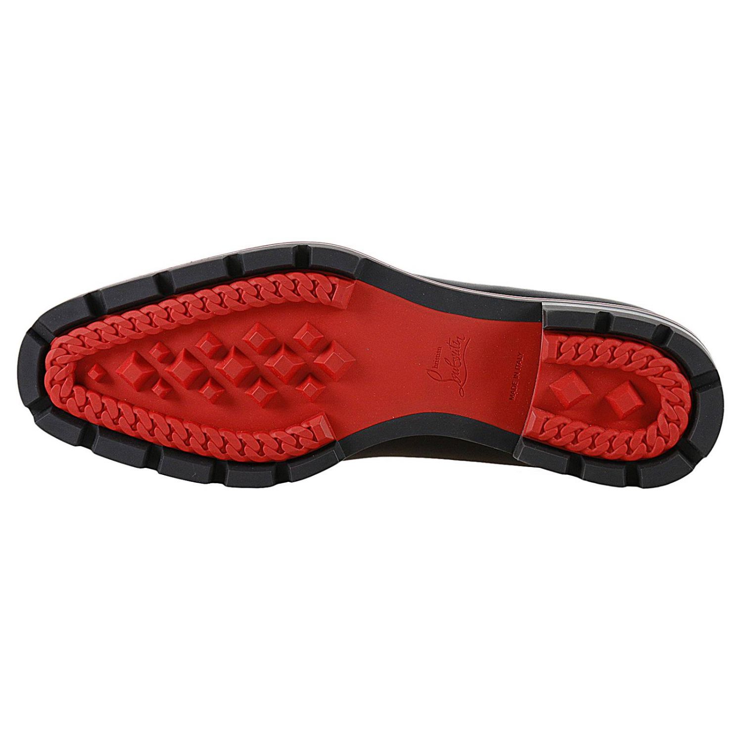 black men's louboutin loafers