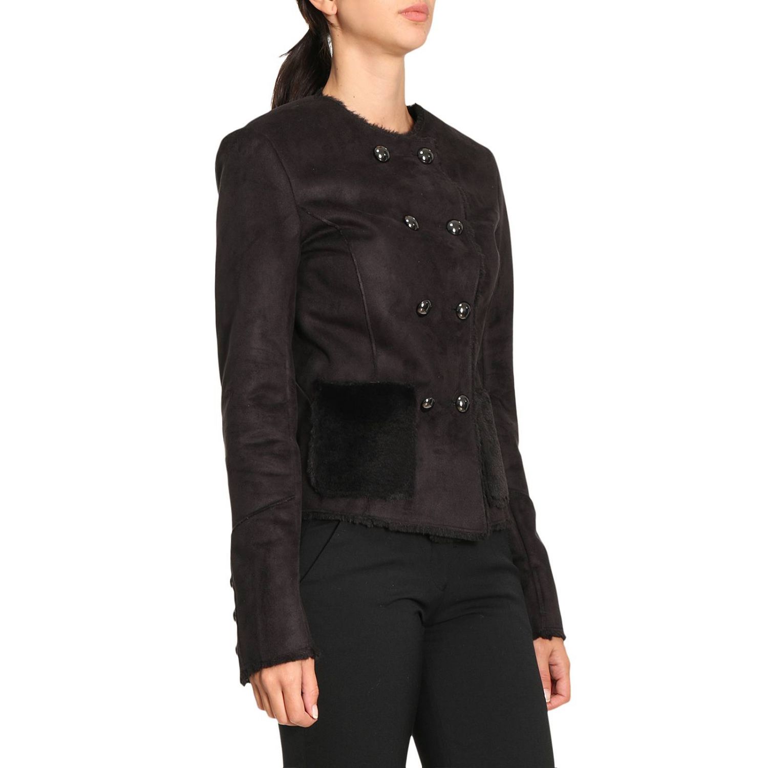 armani denim jacket women's