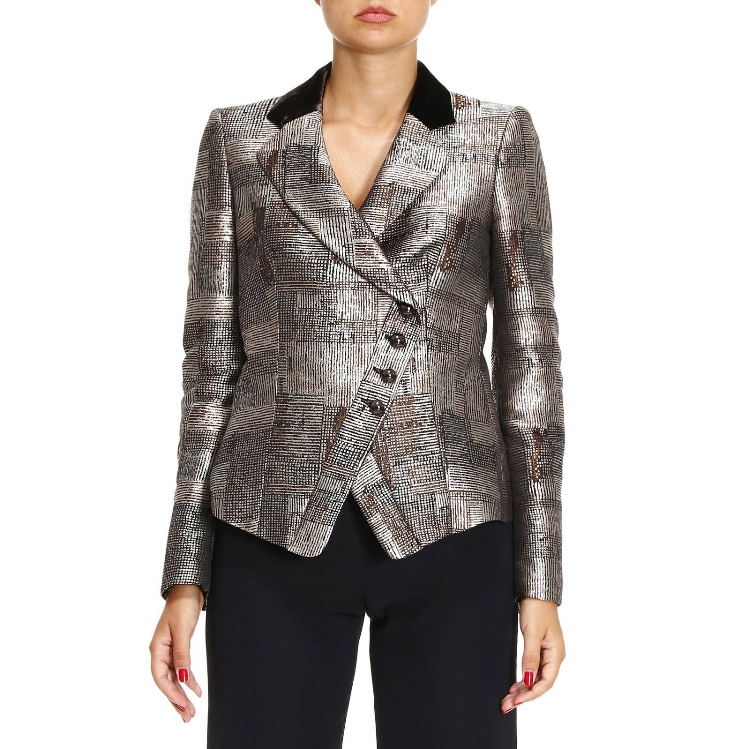 Armani Collezioni Outlet: Blazer women | Blazer Armani Collezioni Women ...