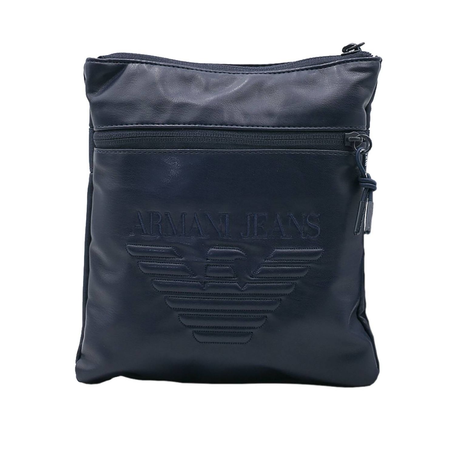 Armani Jeans Outlet: Borsello Piattina in nappa sintetica liscia con maxi  logo impresso e tracolla regolabile - Blue | Borsa Armani Jeans 932179  7A937 GIGLIO.COM
