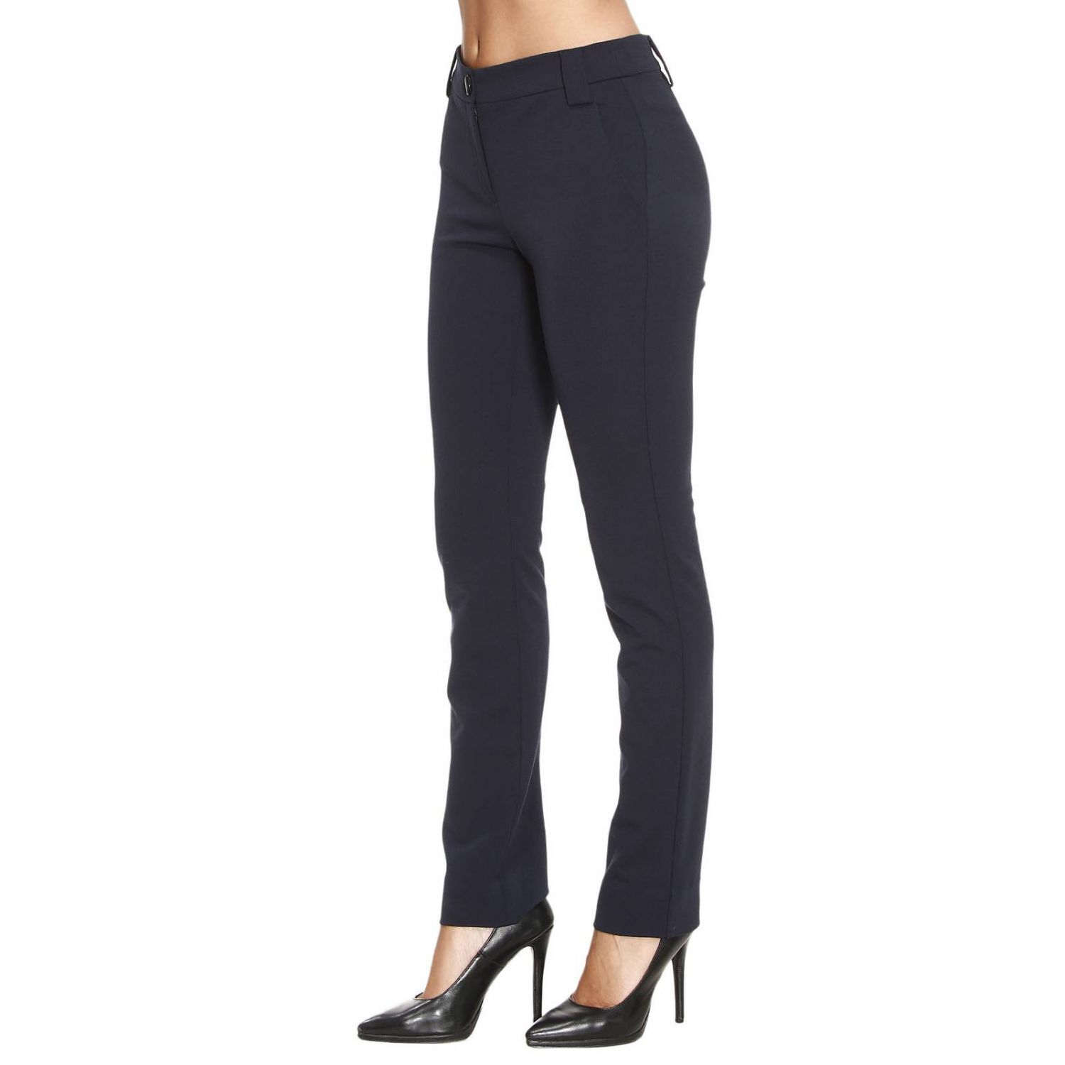 Emporio Armani Outlet: Pants women | Pants Emporio Armani Women Blue ...