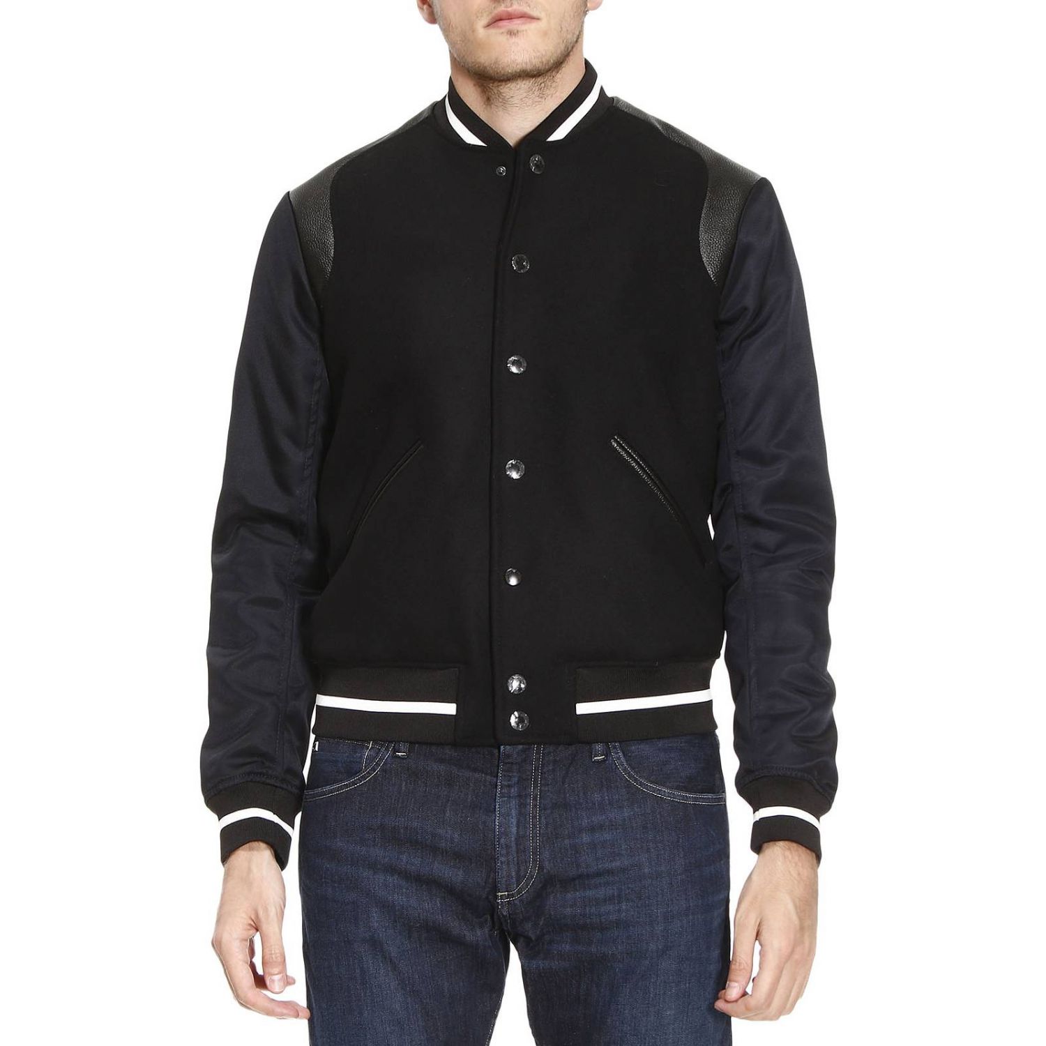 Emporio Armani Outlet: Jacket men | Jacket Emporio Armani Men Black ...