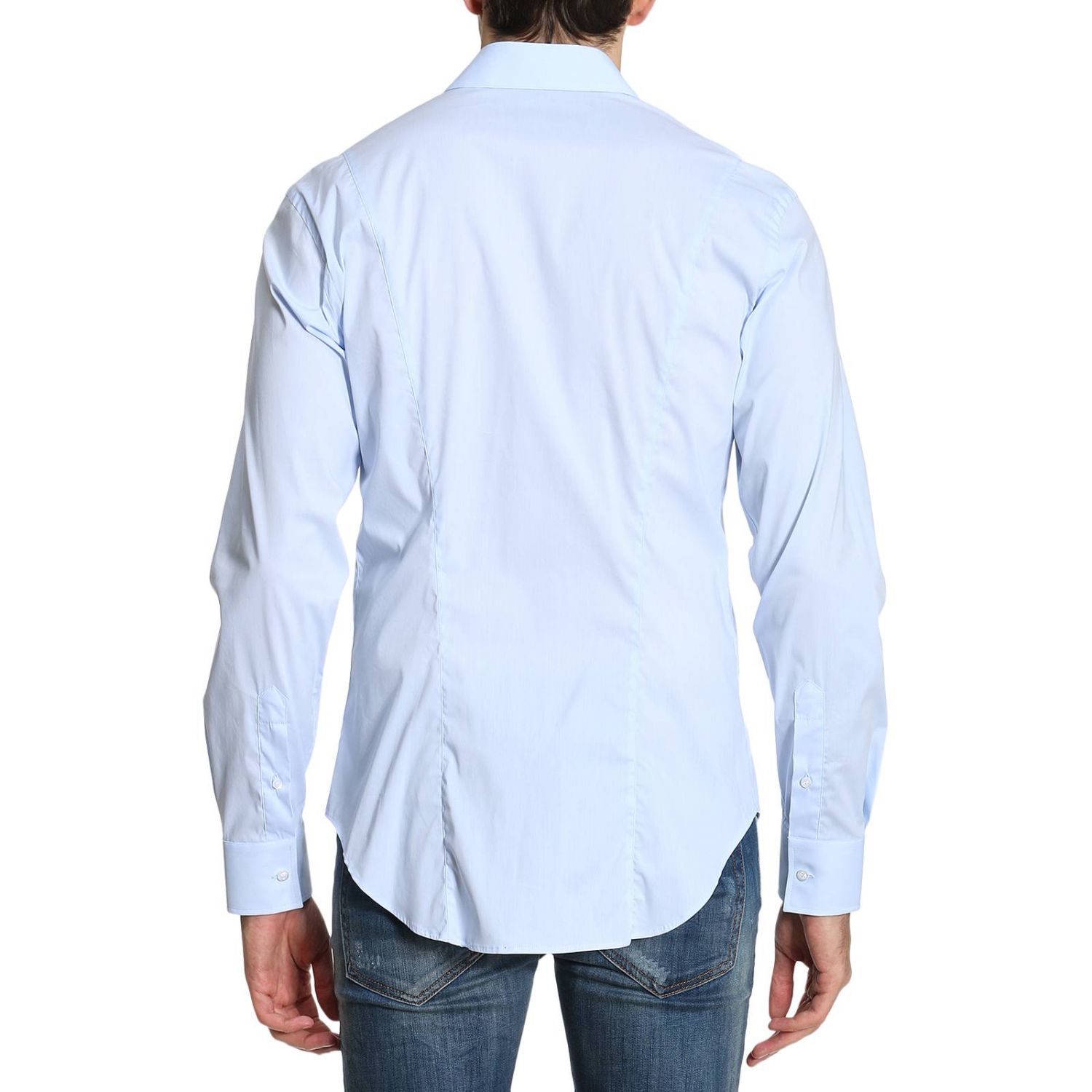 Emporio Armani Outlet: Shirt men | Shirt Emporio Armani Men Gnawed Blue ...