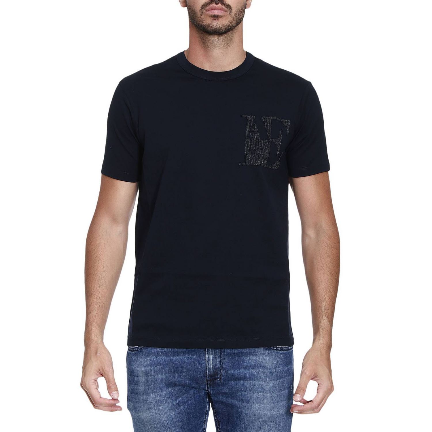 Emporio Armani Outlet: T-shirt men - Blue | T-Shirt Emporio Armani