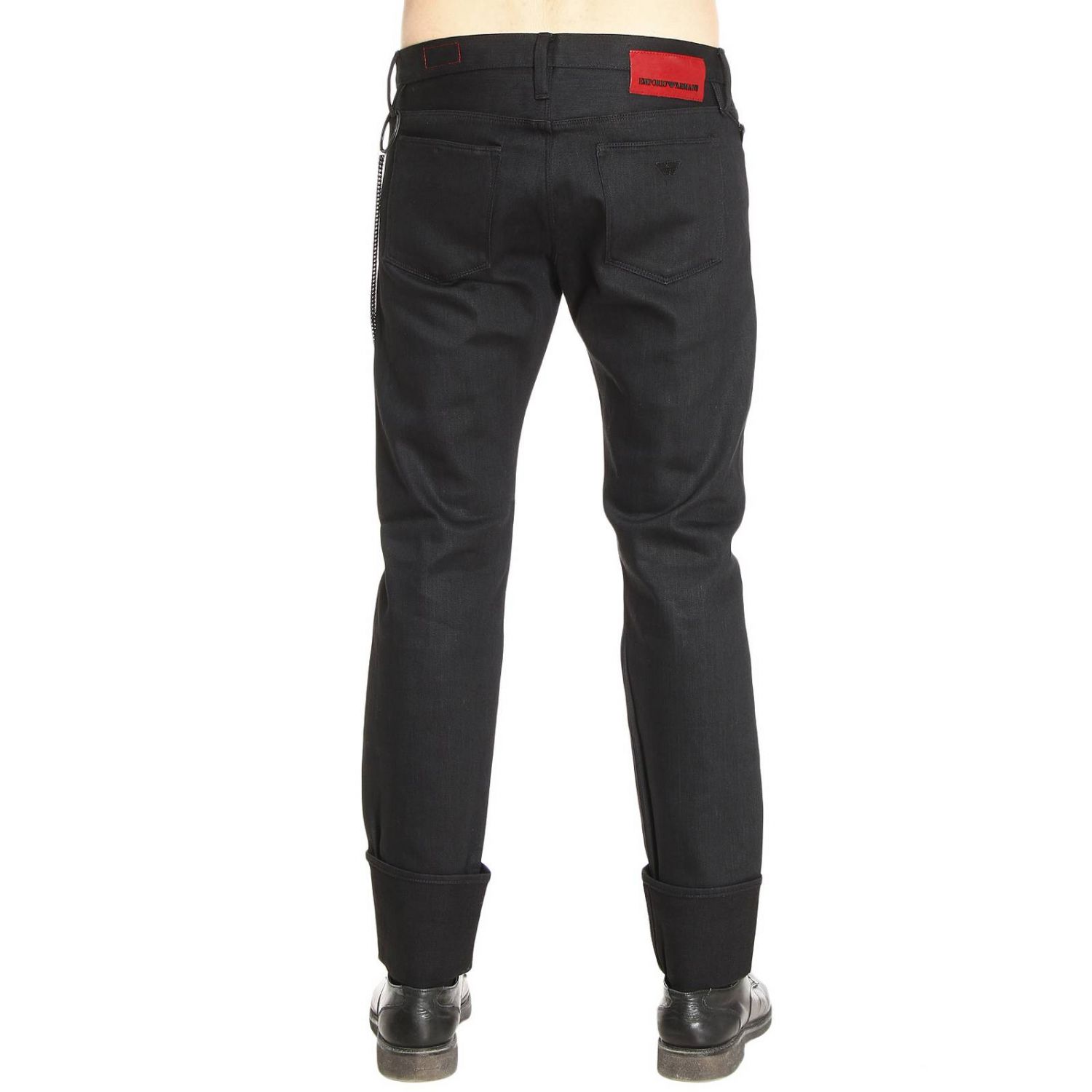 mens black jeans armani