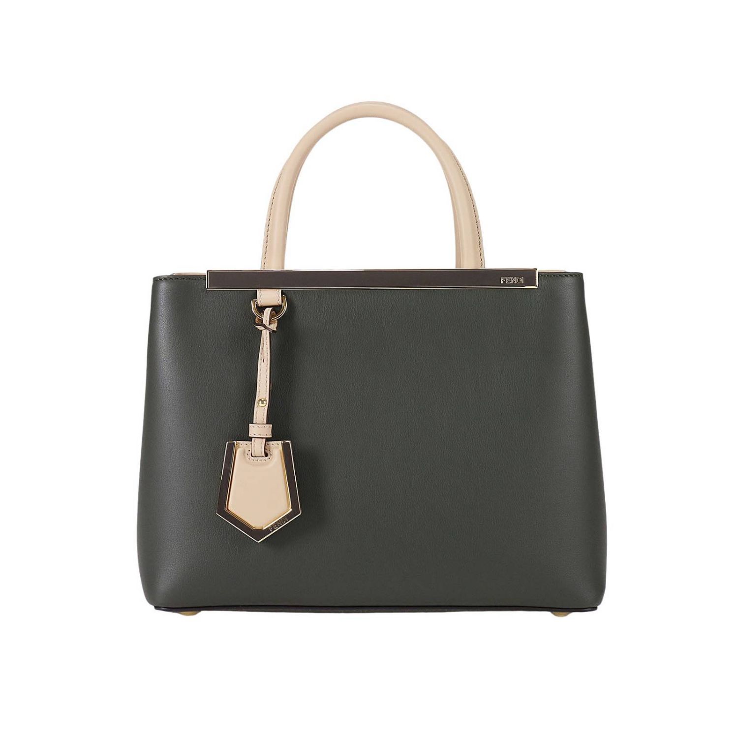 FENDI: Shoulder bag women - Green | Handbag Fendi 8BH253 7OP GIGLIO.COM