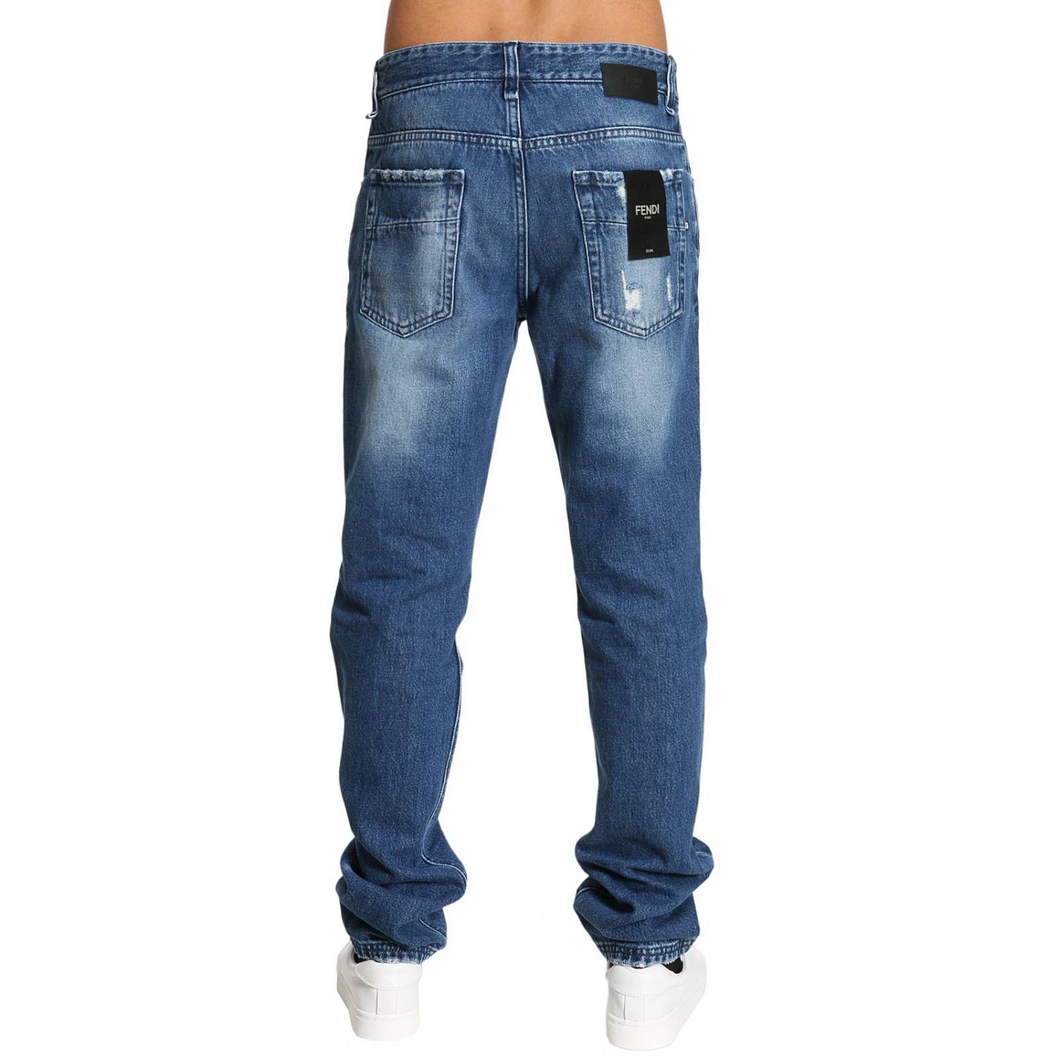 Jeans men Fendi | Jeans Fendi Men Stone Washed | Jeans Fendi FLP201 ...