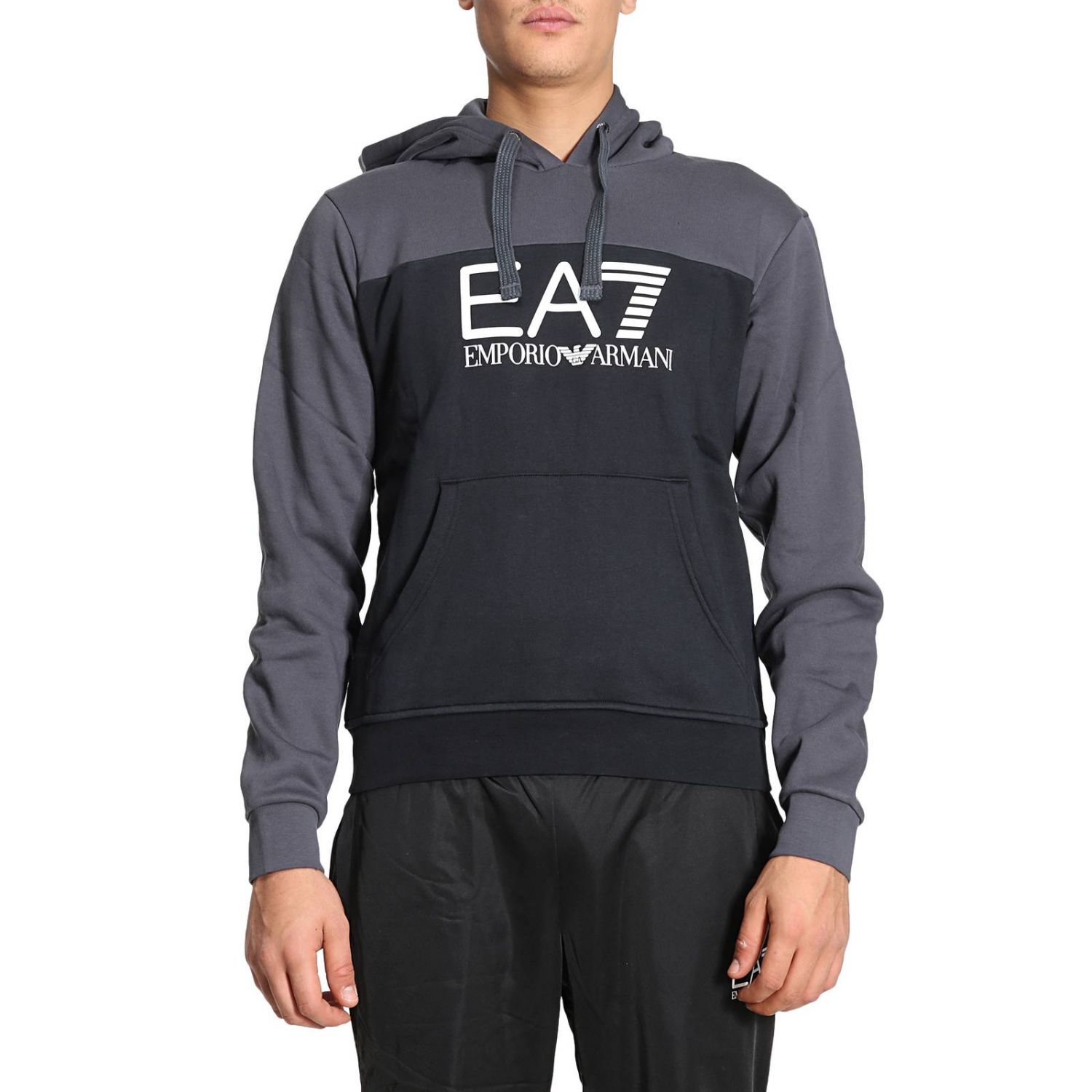 Ea7 Outlet: Sweater men - Black | Sweatshirt Ea7 6YPM98 PJ07Z GIGLIO.COM