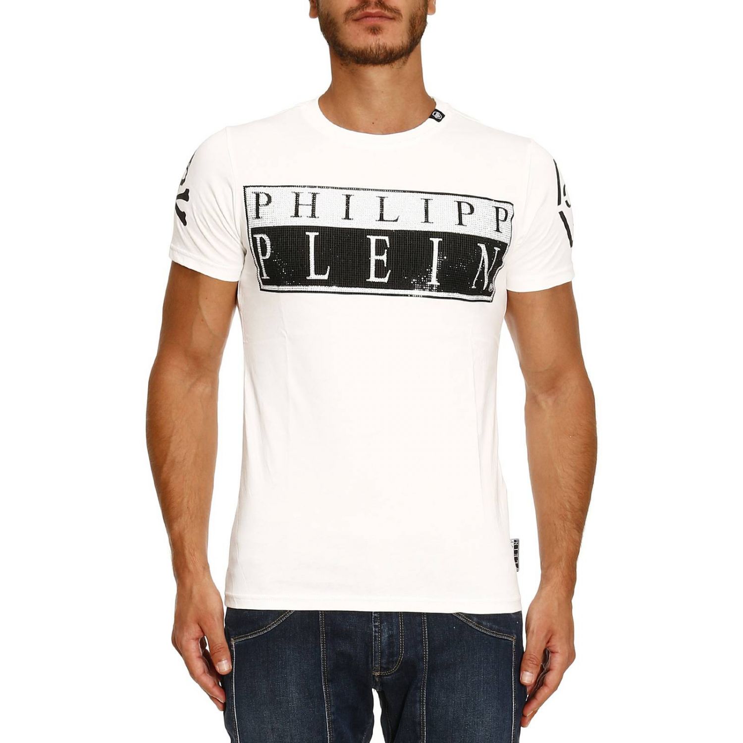 T-shirt men Philipp Plein | T-Shirt Philipp Plein Men White | T-Shirt Philipp Plein MTK1358