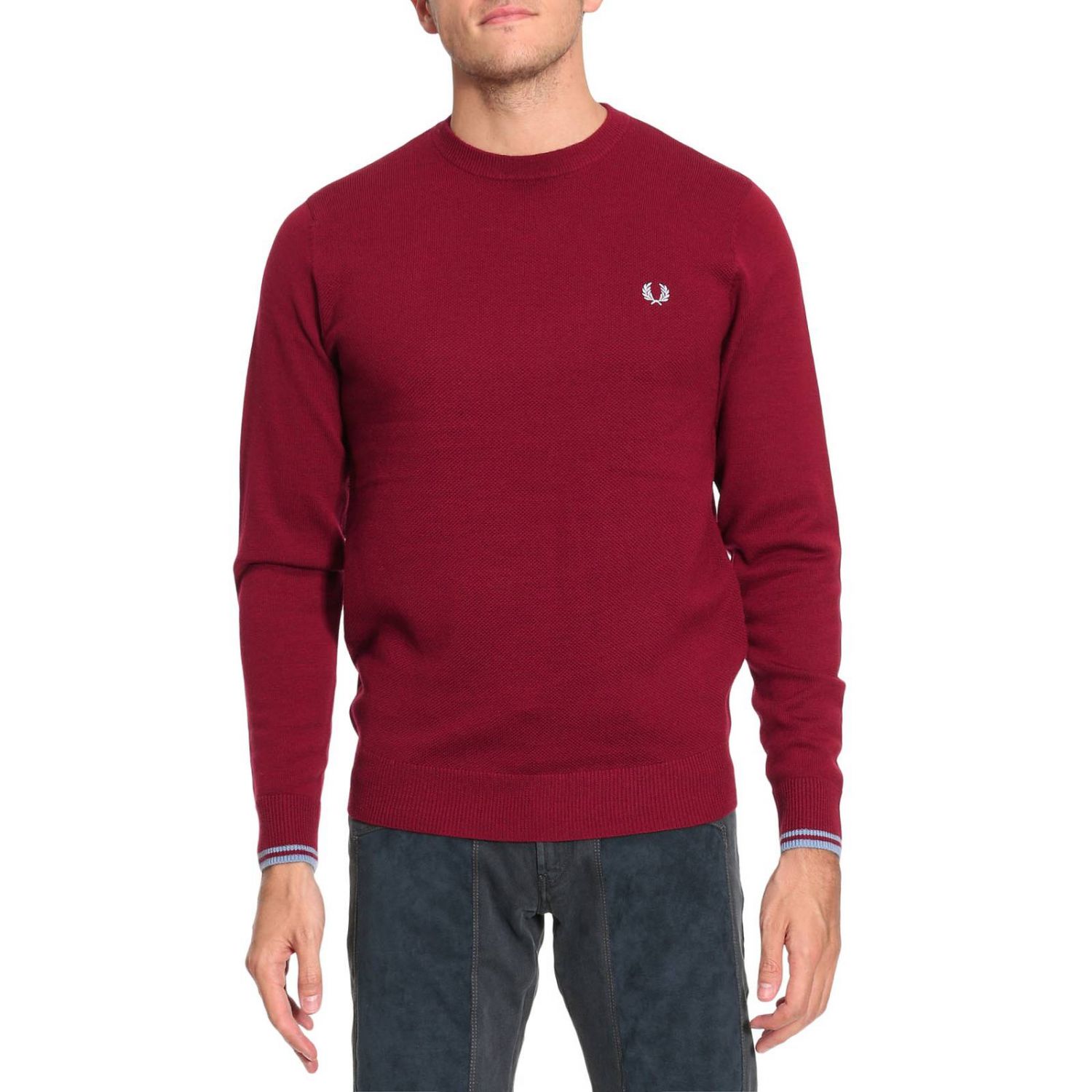 Fred Perry Outlet: Sweater men | Sweater Fred Perry Men Red | Sweater ...
