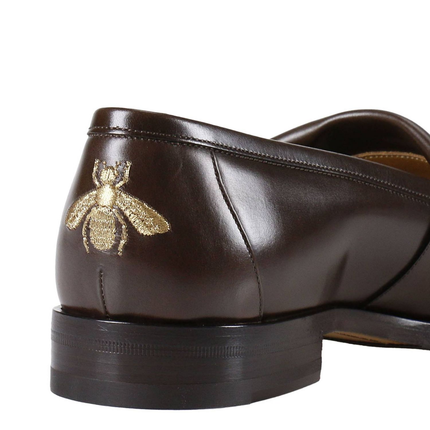 Mocassini eleganti in pelle marroni di Gucci, €588 | MR PORTER | Lookastic