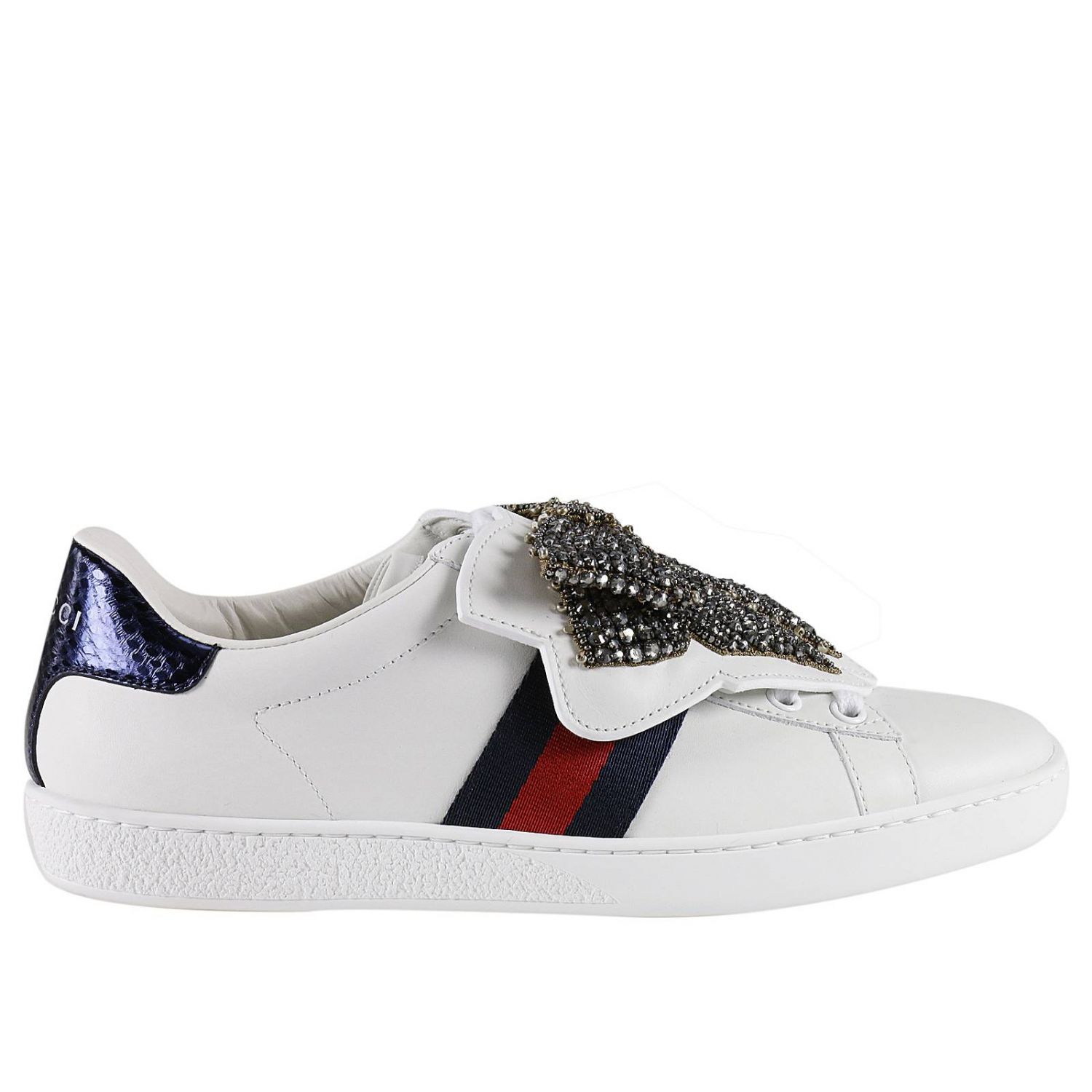 gucci sneakers with rhinestones
