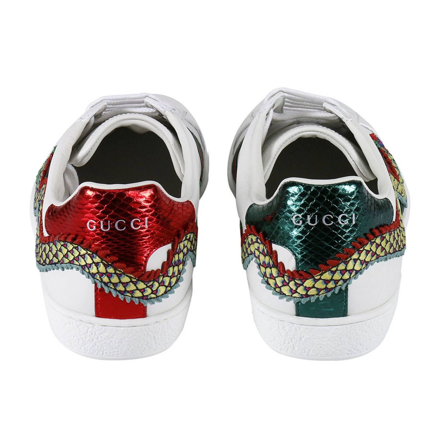 gucci silver dragon sneakers