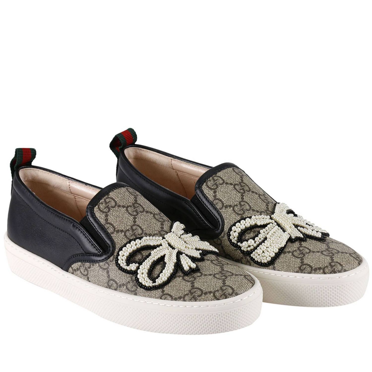 gucci bow sneakers