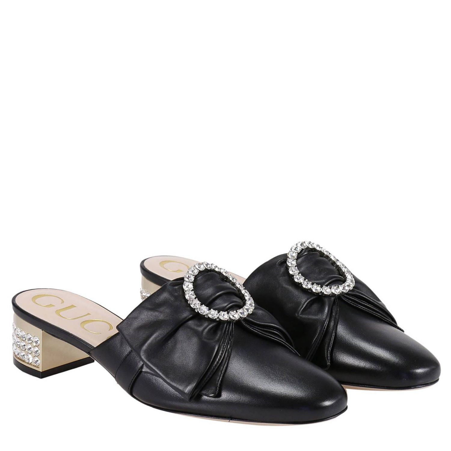 gucci slippers with bow
