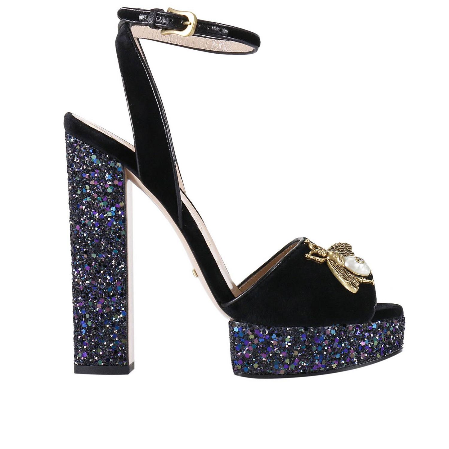 gucci sparkle heels