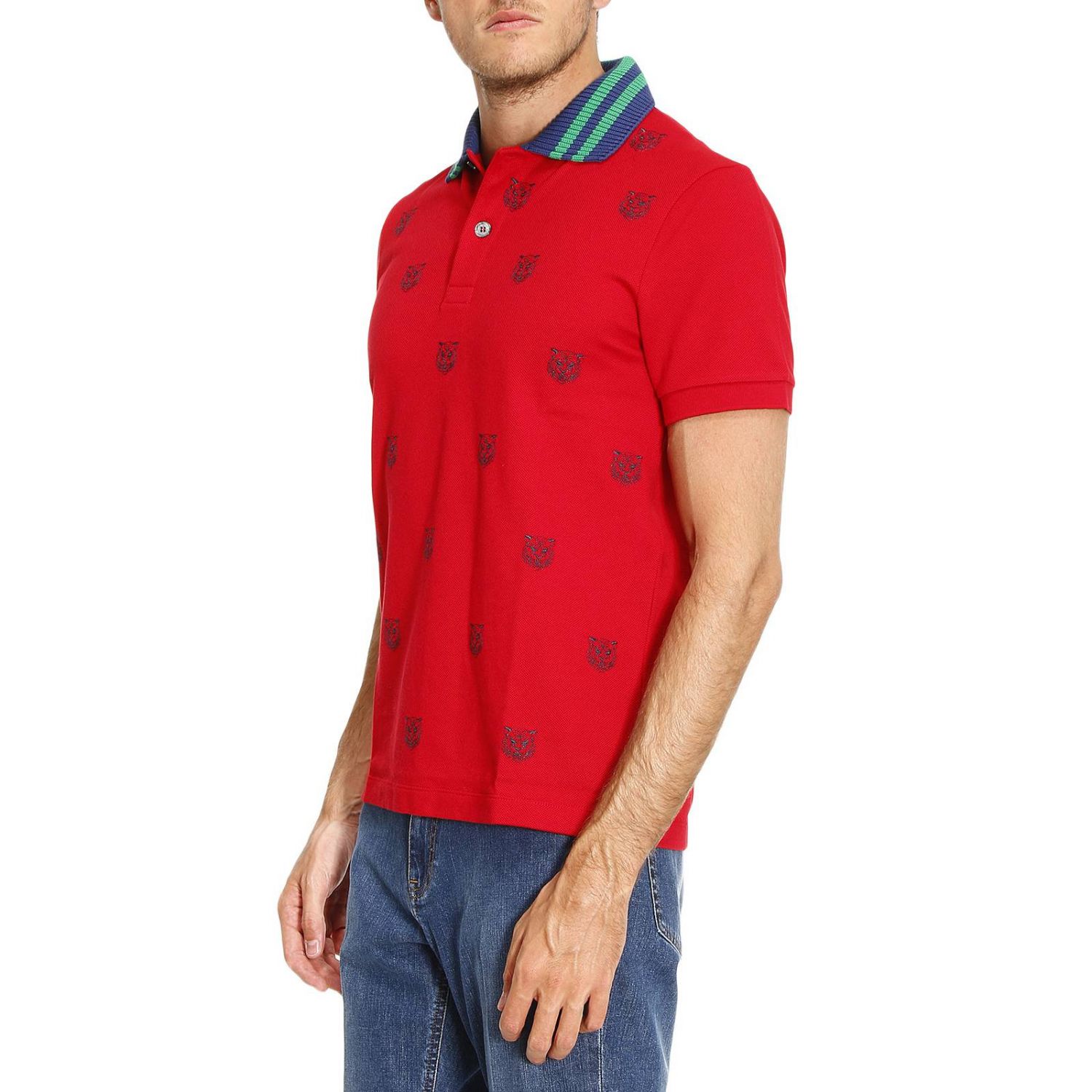 red gucci button up