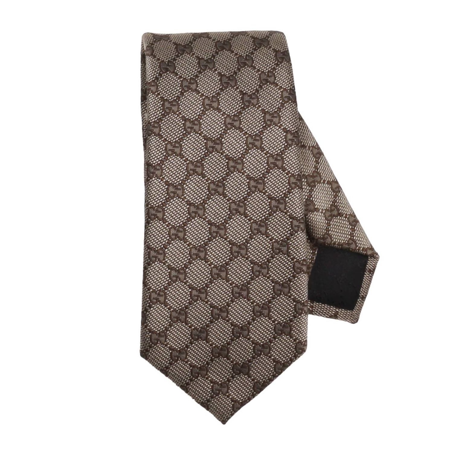 cm pure silk tie classic monogram | Tie Gucci Men Beige | Gucci 456522 400 GIGLIO.COM