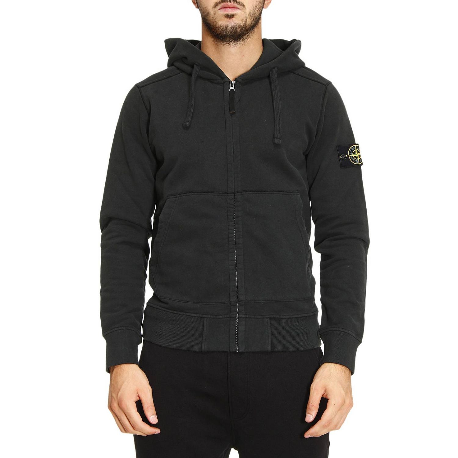 stone island moss sweatshirt