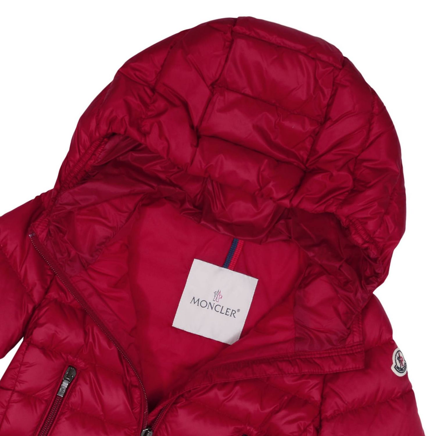 red moncler baby coat