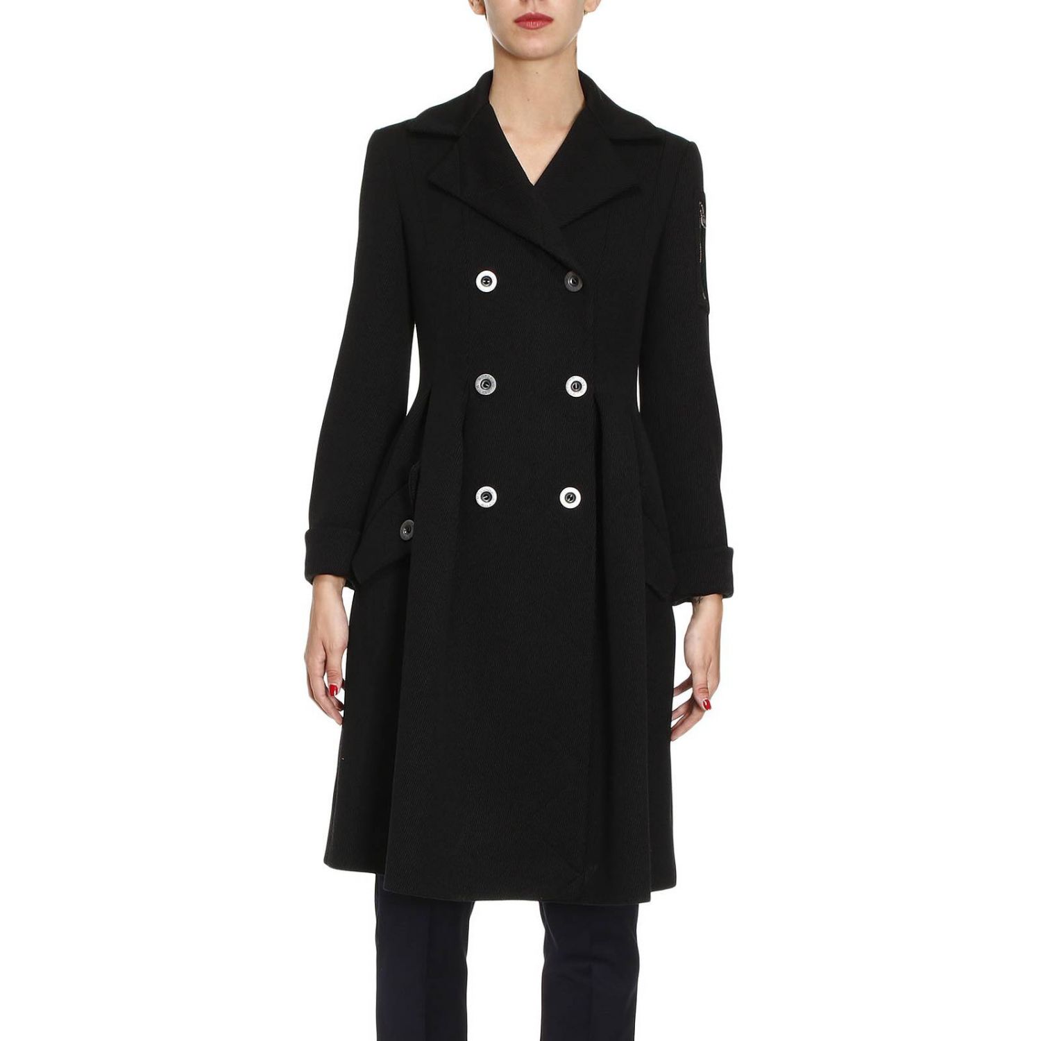 Moschino Couture Outlet: Coat women | Coat Moschino Couture Women Black ...