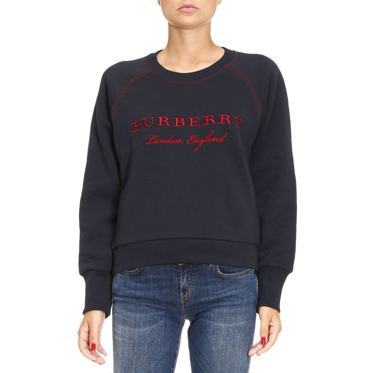 Sweater women Burberry | Sweatshirt Burberry Women Navy | Sweatshirt ...