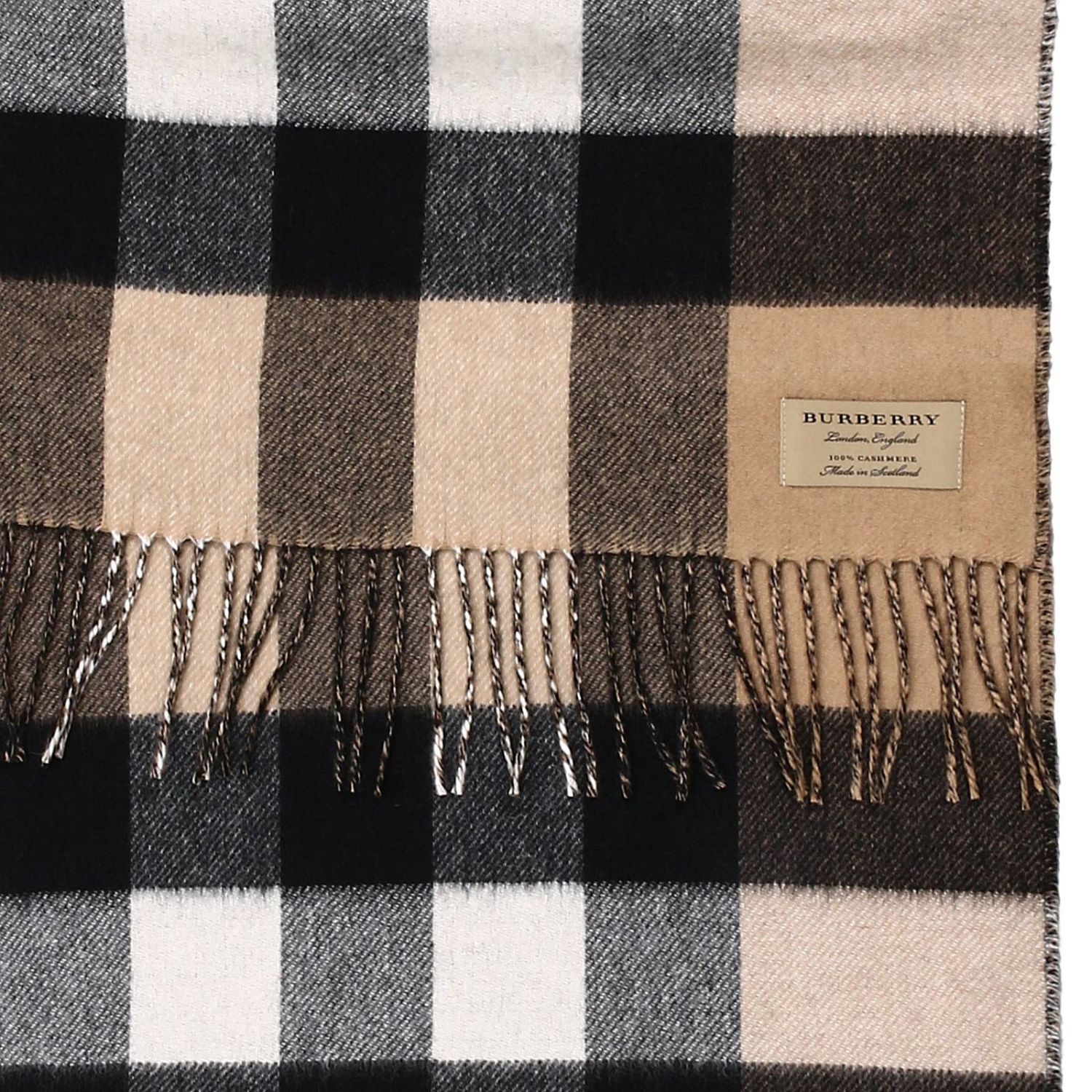 Burberry Outlet: Scarf men | Scarf Burberry Men Beige | Scarf Burberry ...