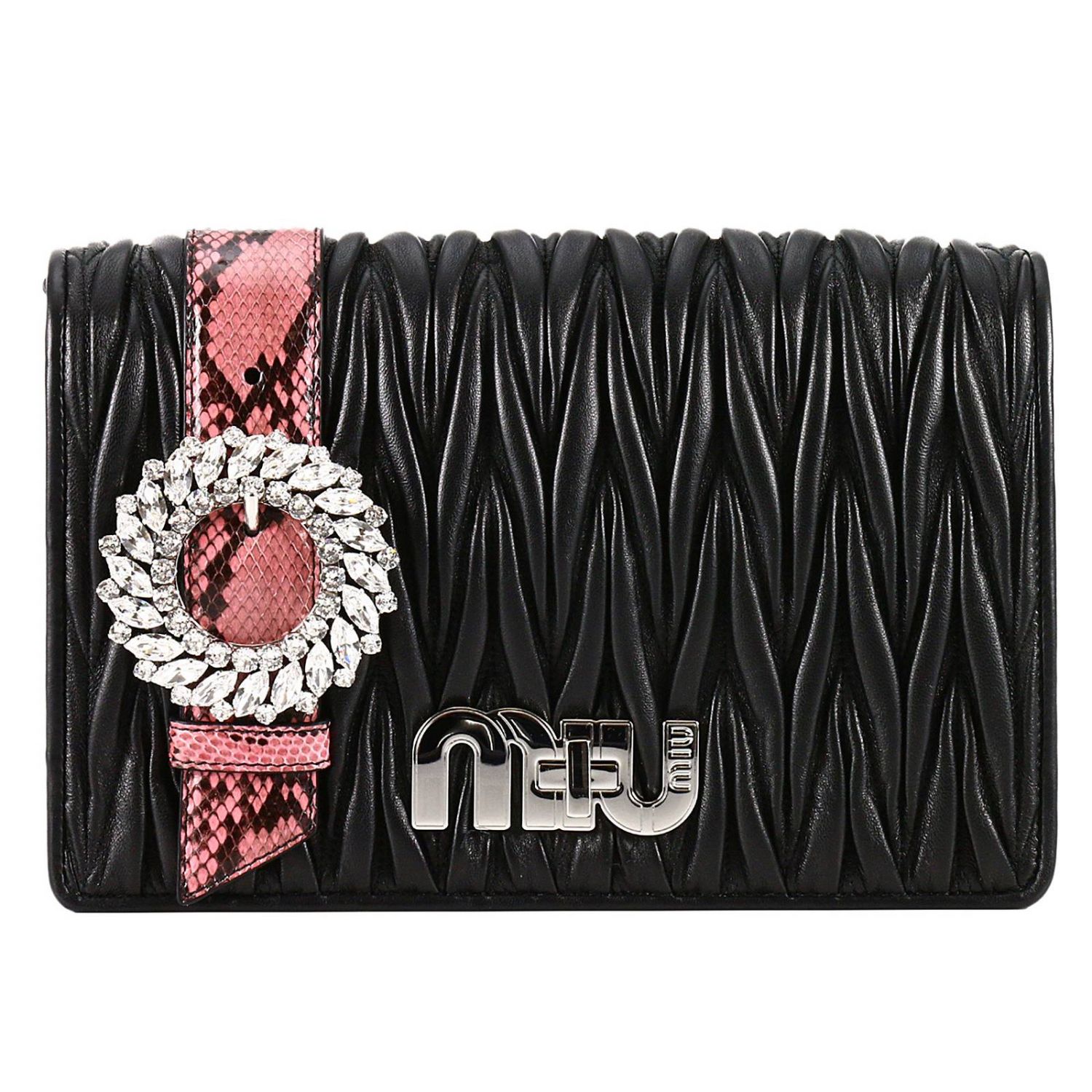 Borsa Miu Miu a spalla in pelle misura grande