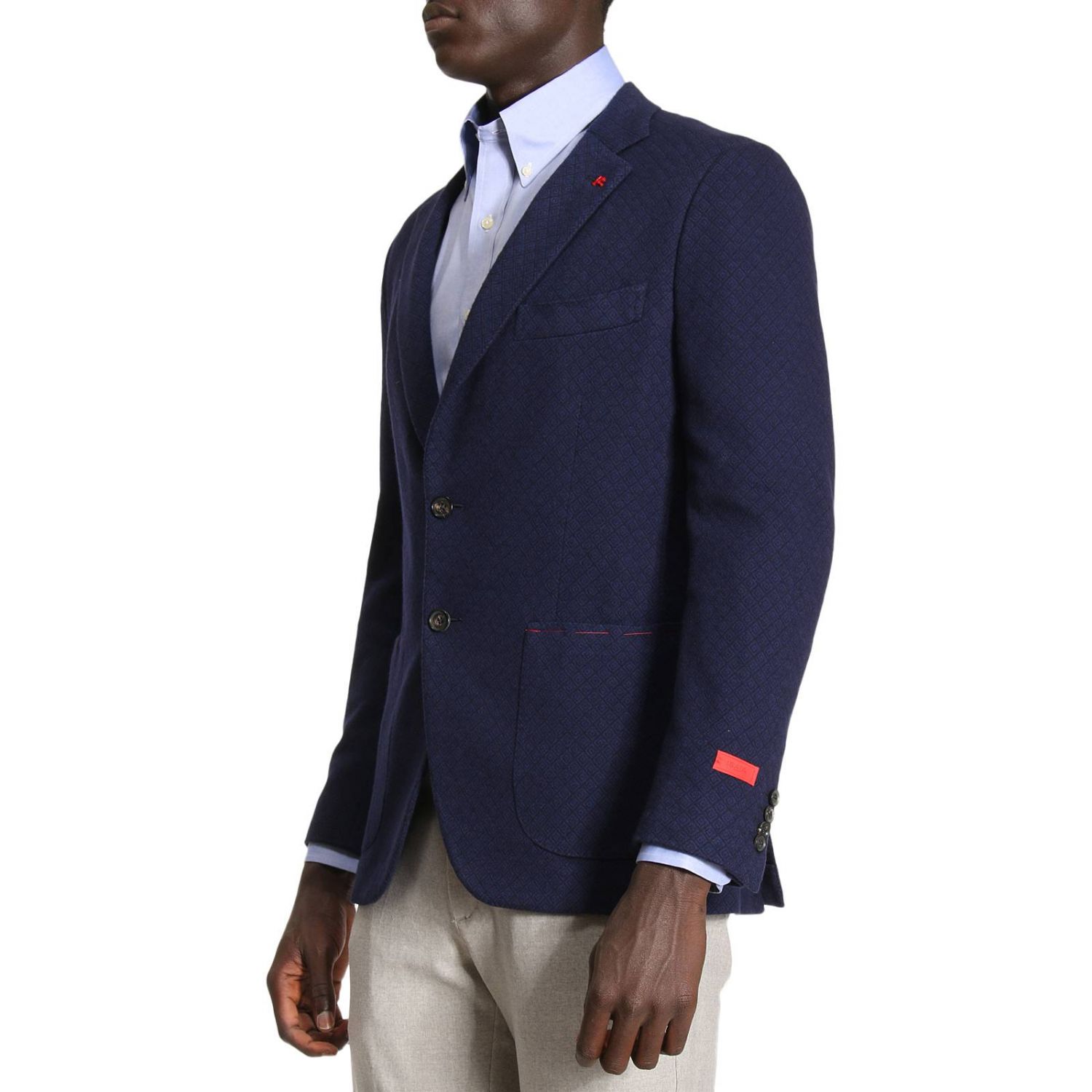 isaia blue blazer