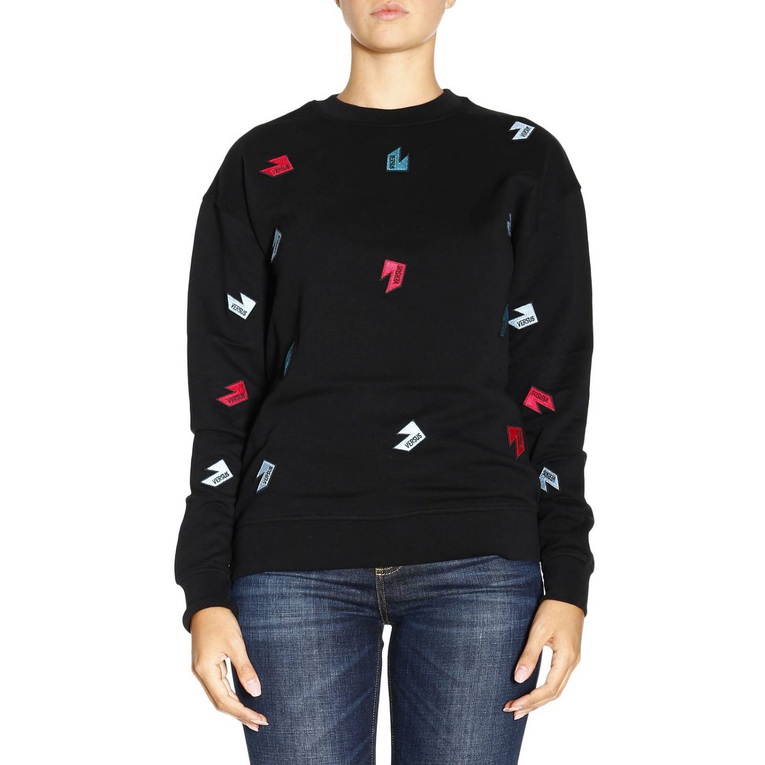 Versus Outlet: Sweater women | Sweatshirt Versus Women Black ...